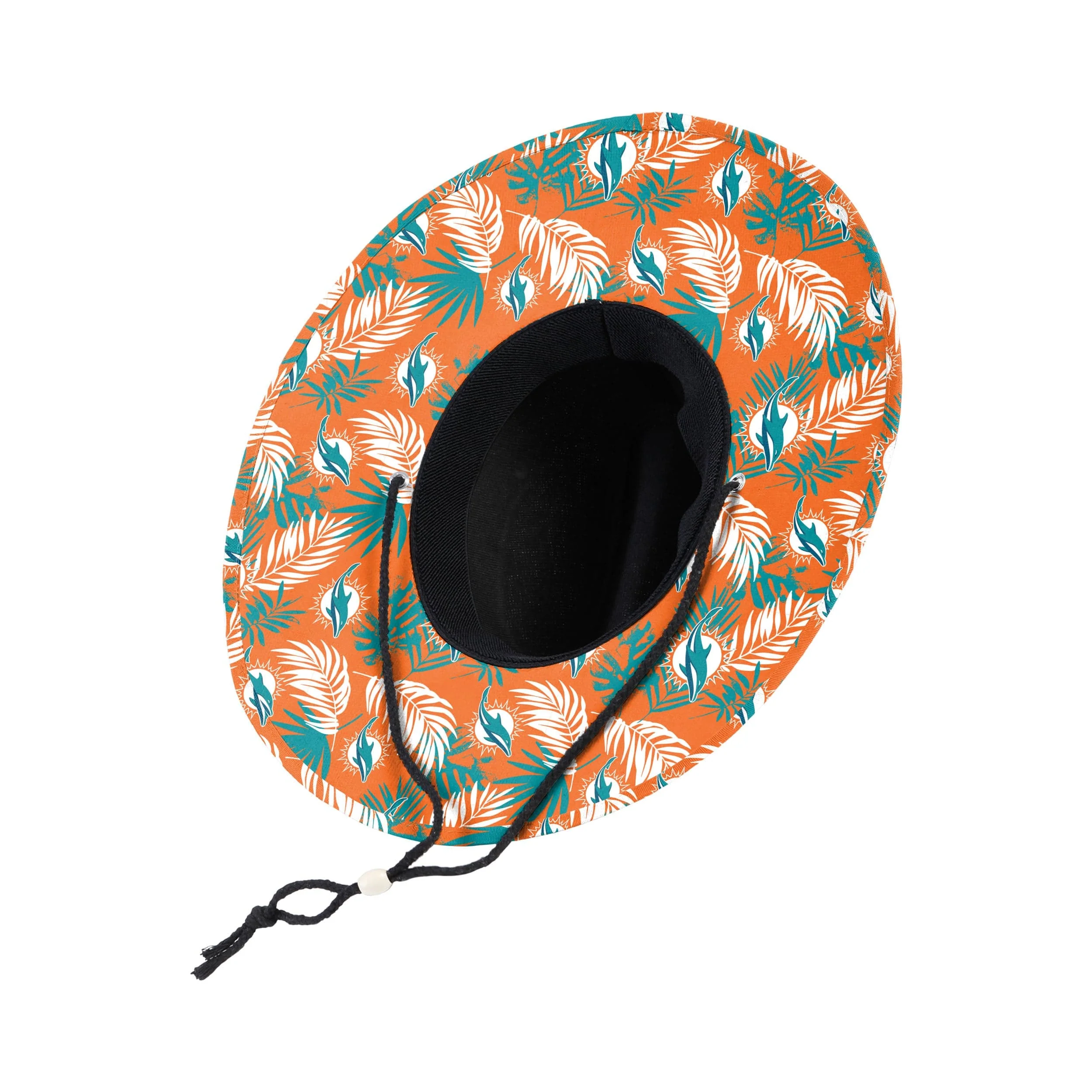 Miami Dolphins NFL Team Color Straw Hat - Image 2