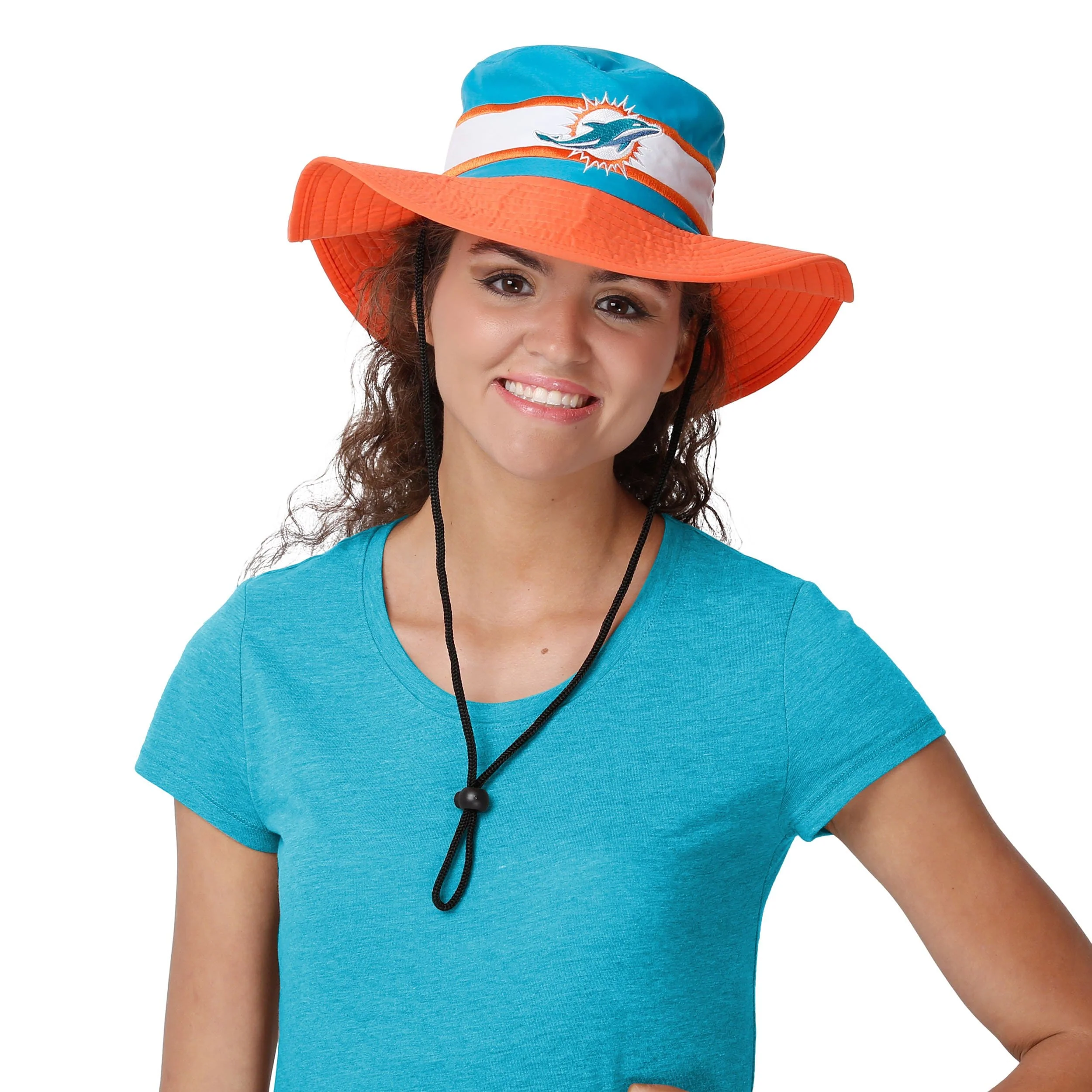 Miami Dolphins NFL Team Stripe Boonie Hat - Image 2