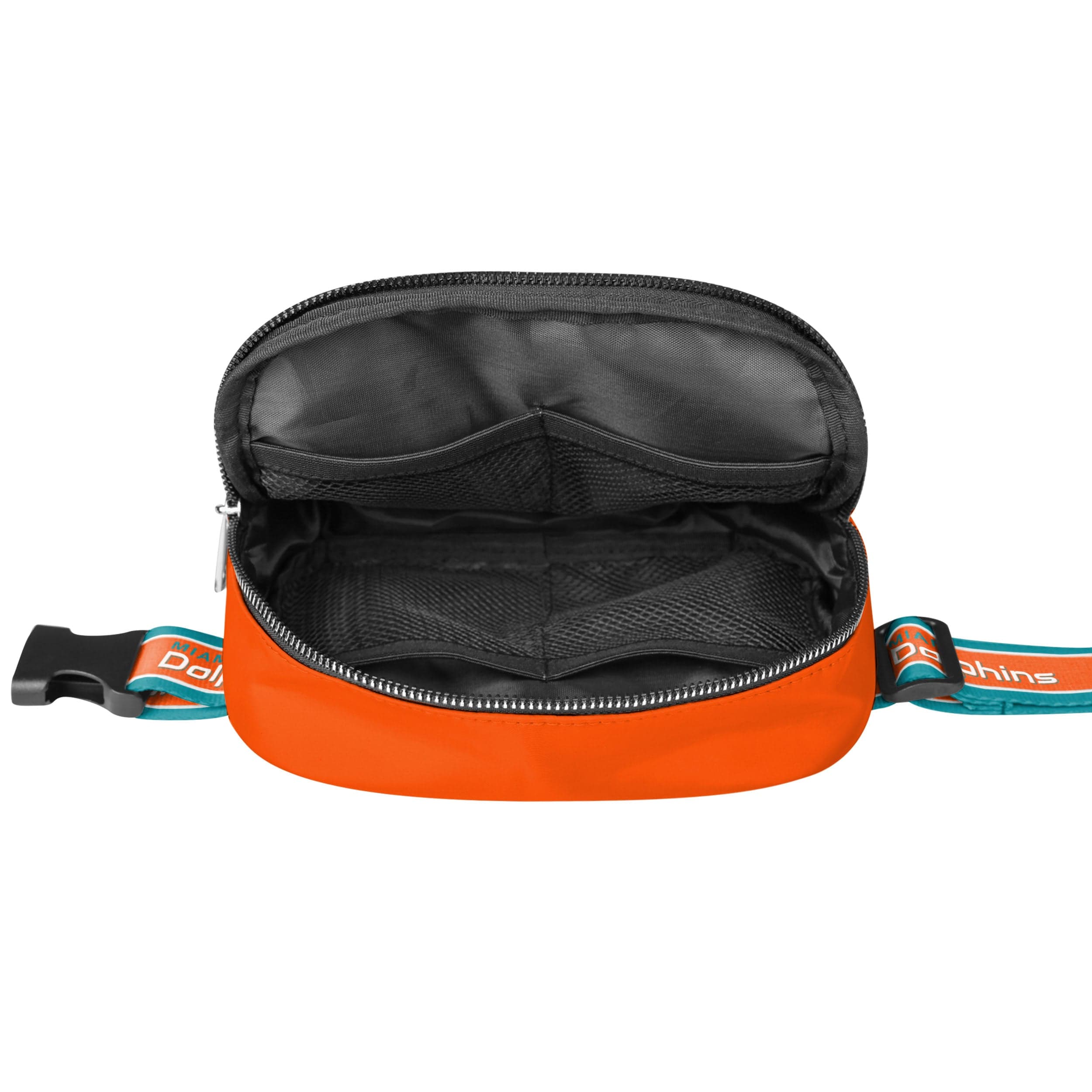 Miami Dolphins NFL Team Wordmark Crossbody Belt Bag - Image 5