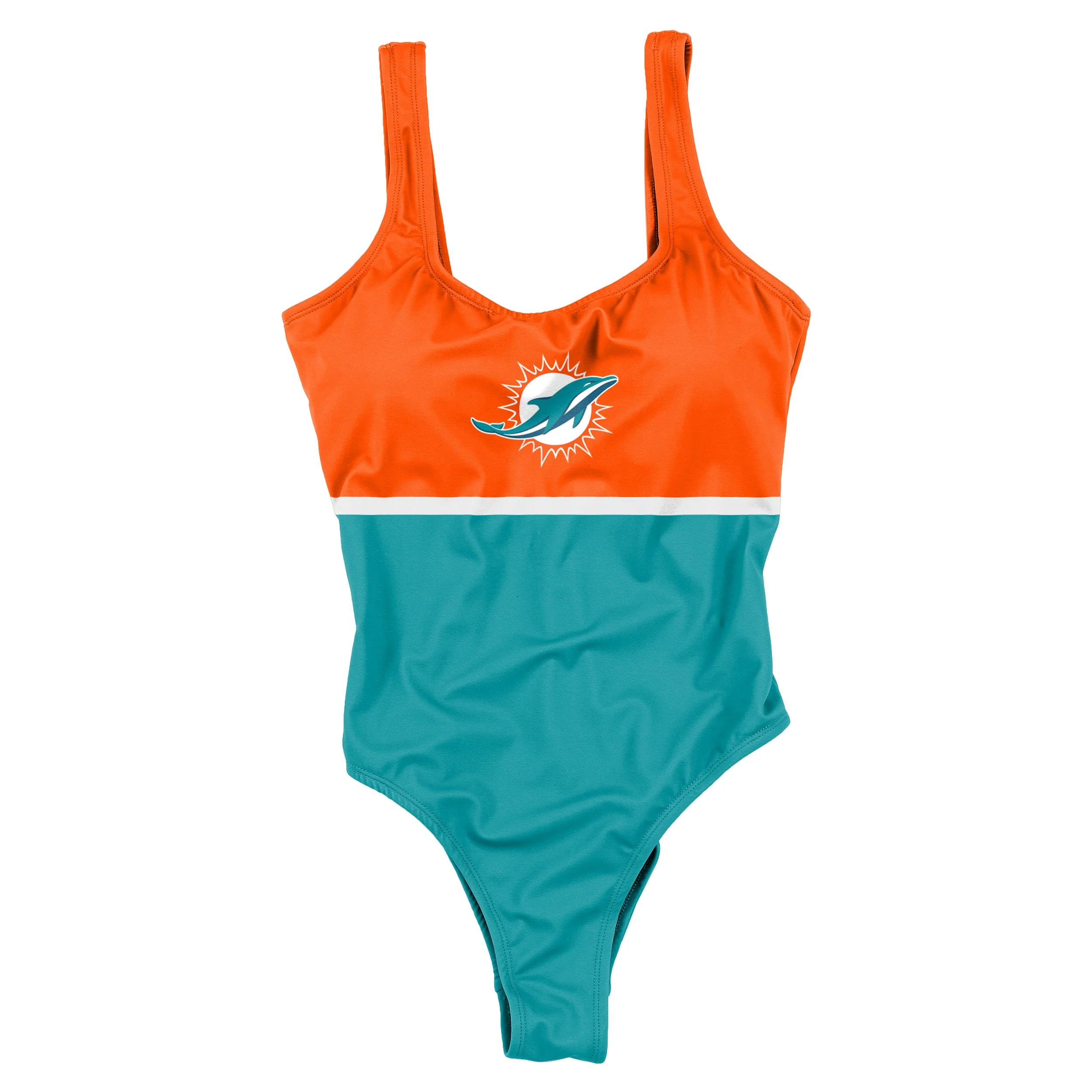 Miami Dolphins NFL Womens Beach Day One Piece Bathing Suit - Image 3
