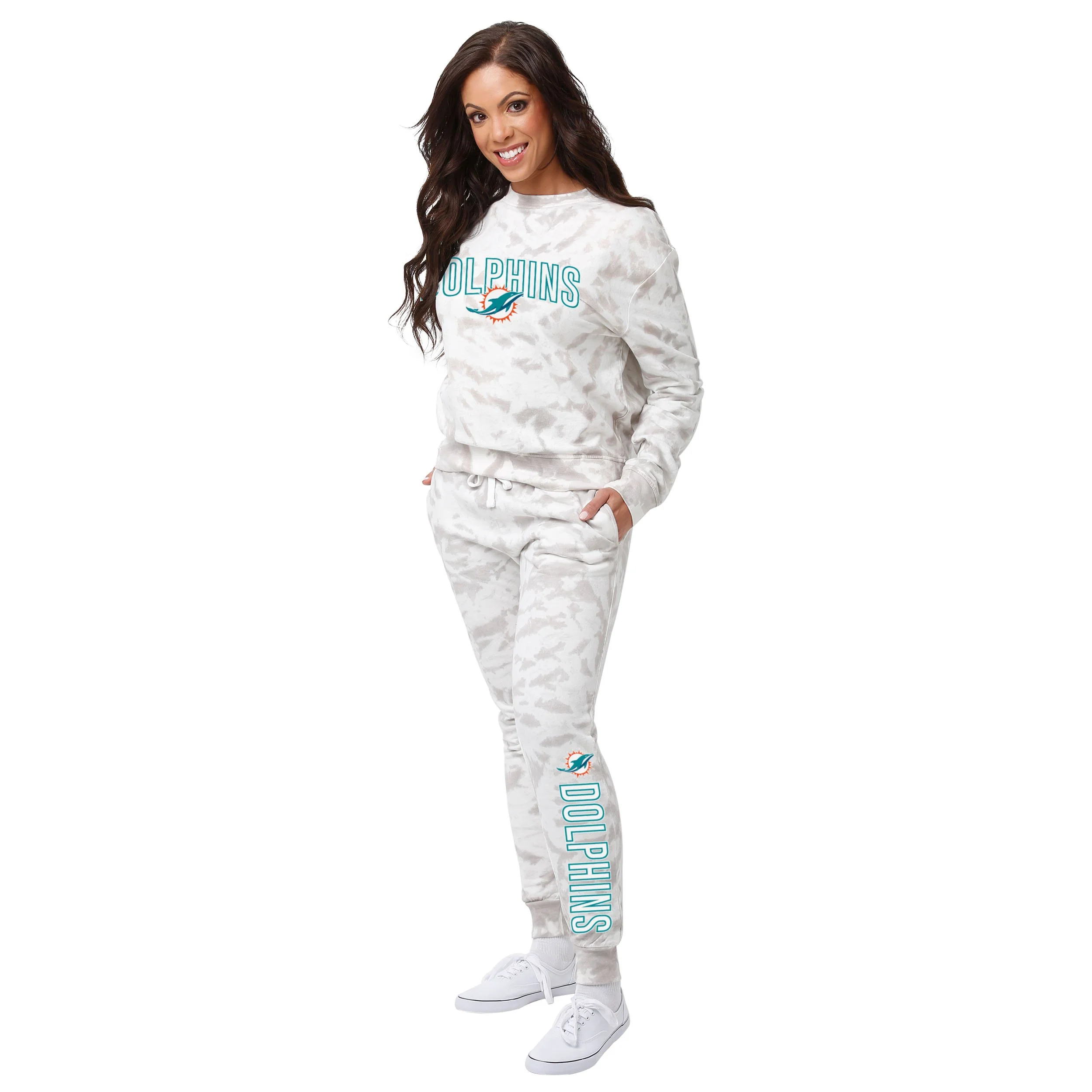 Miami Dolphins NFL Womens Cloud Coverage Sweater - Image 2