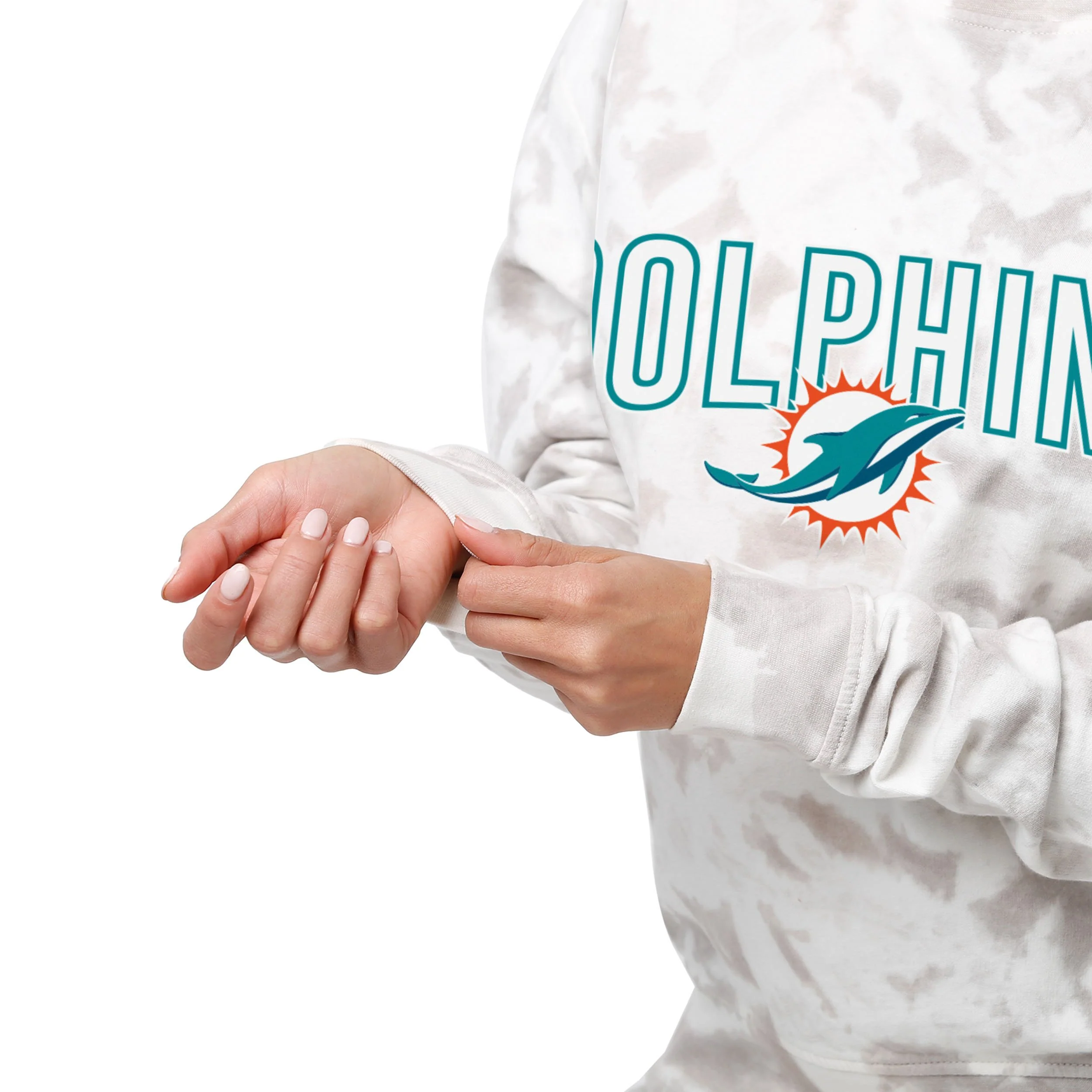 Miami Dolphins NFL Womens Cloud Coverage Sweater - Image 3