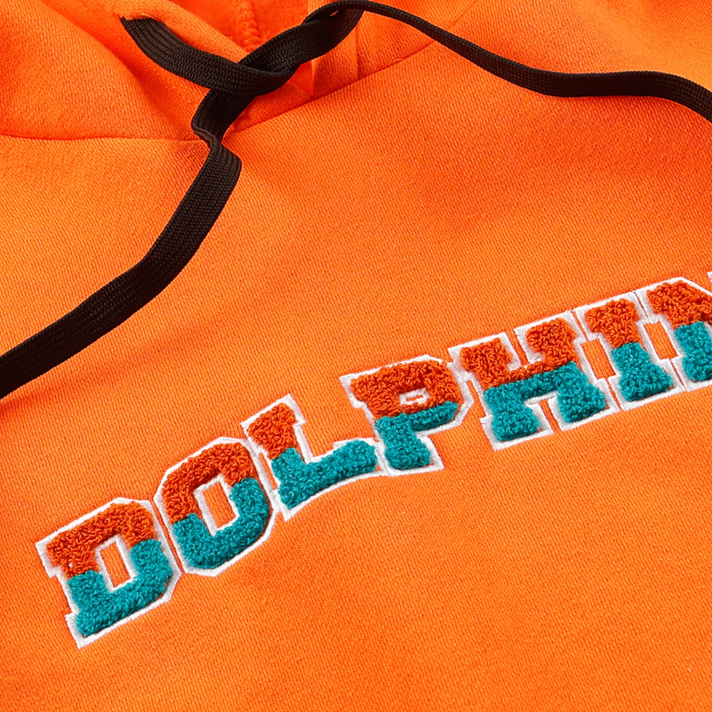 Miami Dolphins NFL Womens Cropped Chenille Hoodie - Image 3