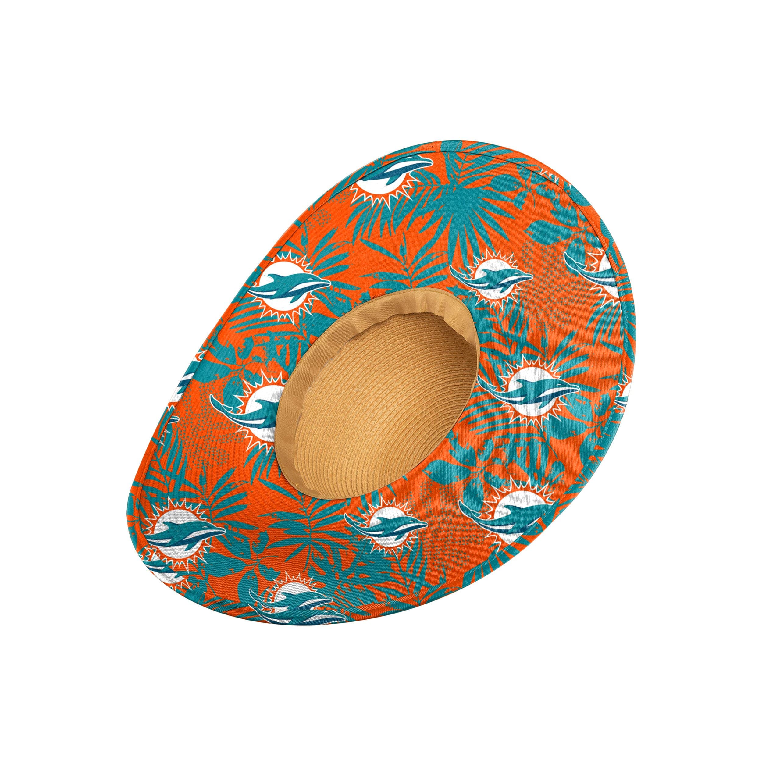 Miami Dolphins NFL Womens Floral Straw Hat - Image 2
