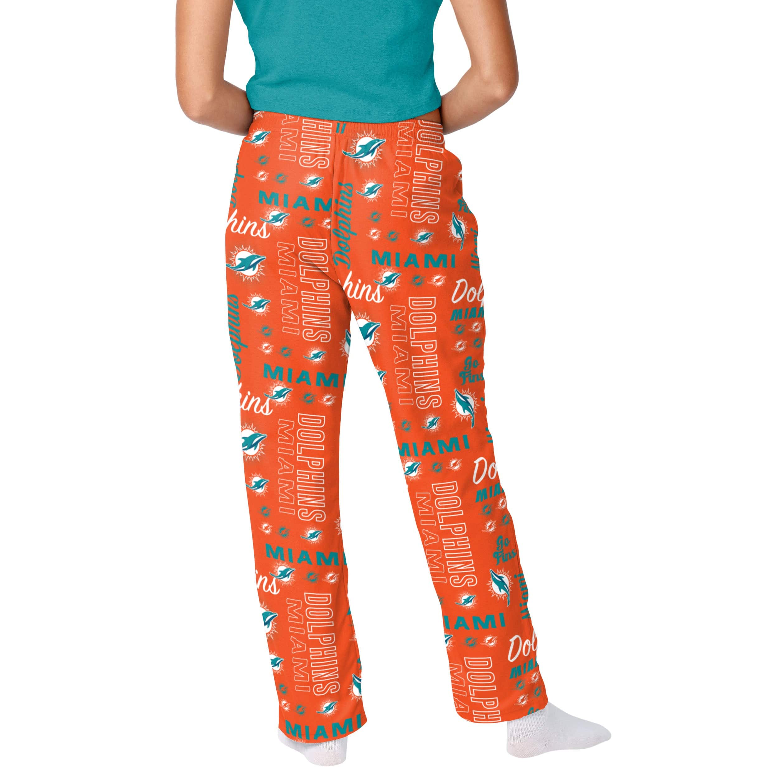 Miami Dolphins NFL Womens Mini Print Lounge Pants - Image 2