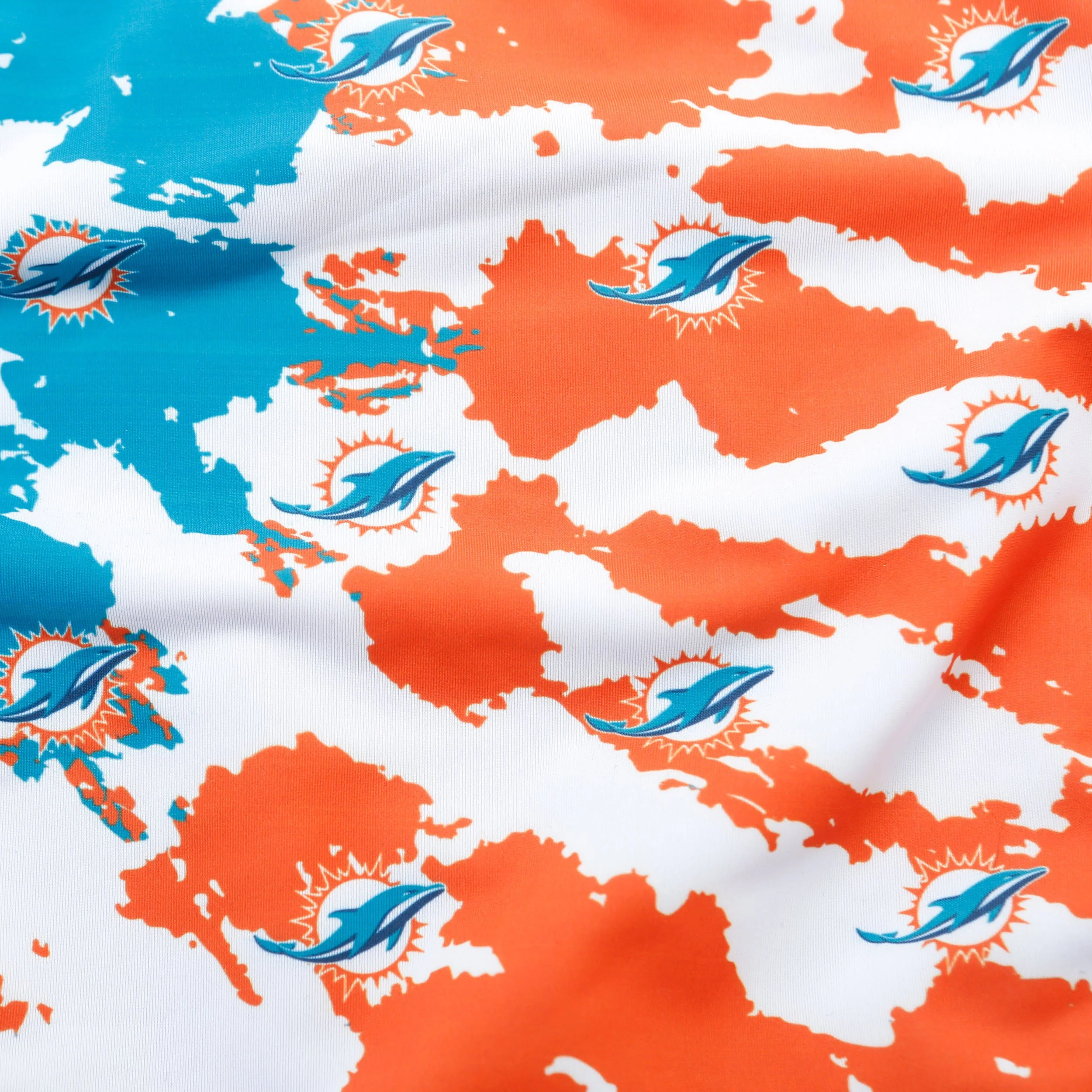 Miami Dolphins NFL Womens Paint Splash Bikini Top - Image 5