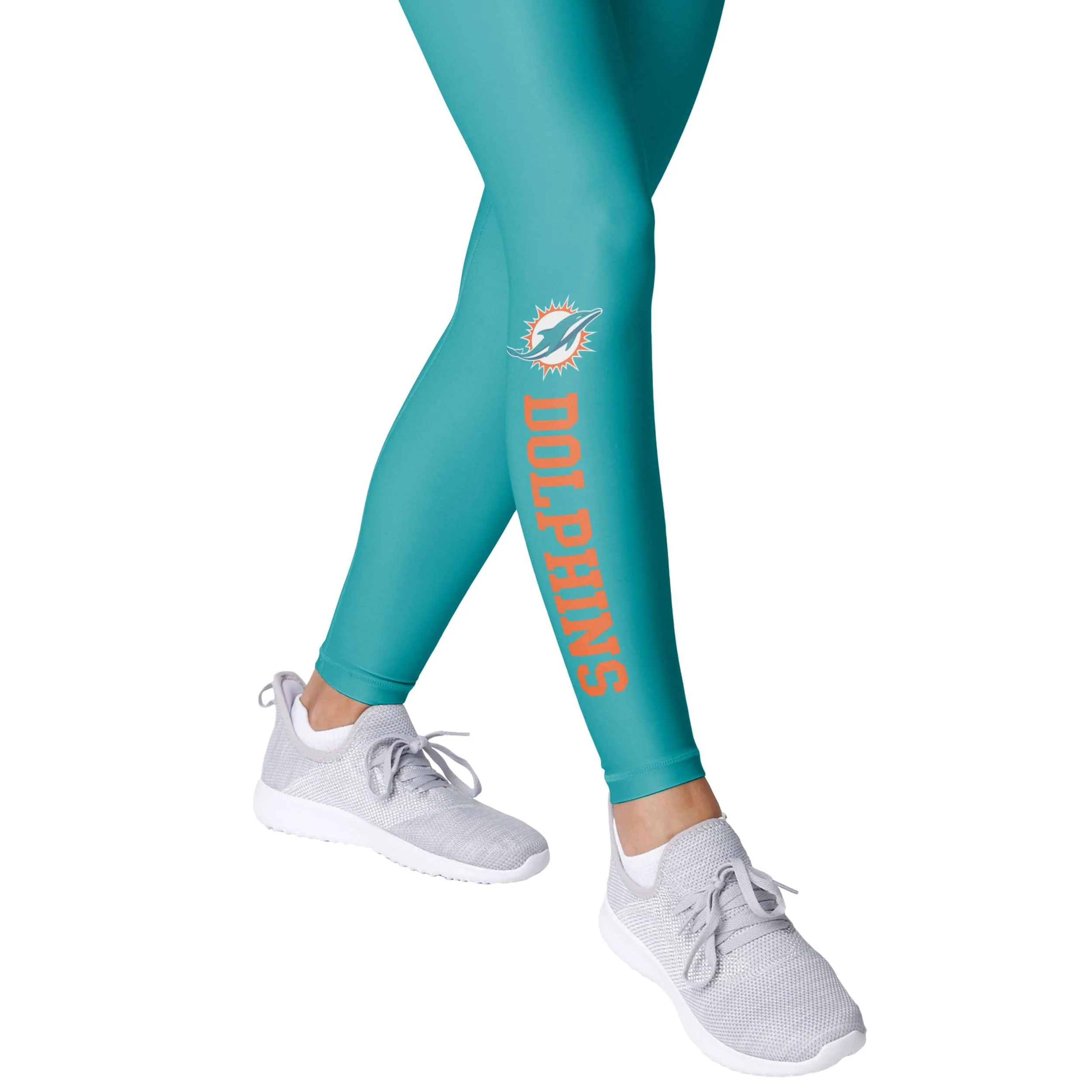 Miami Dolphins NFL Womens Solid Wordmark Leggings - Image 4