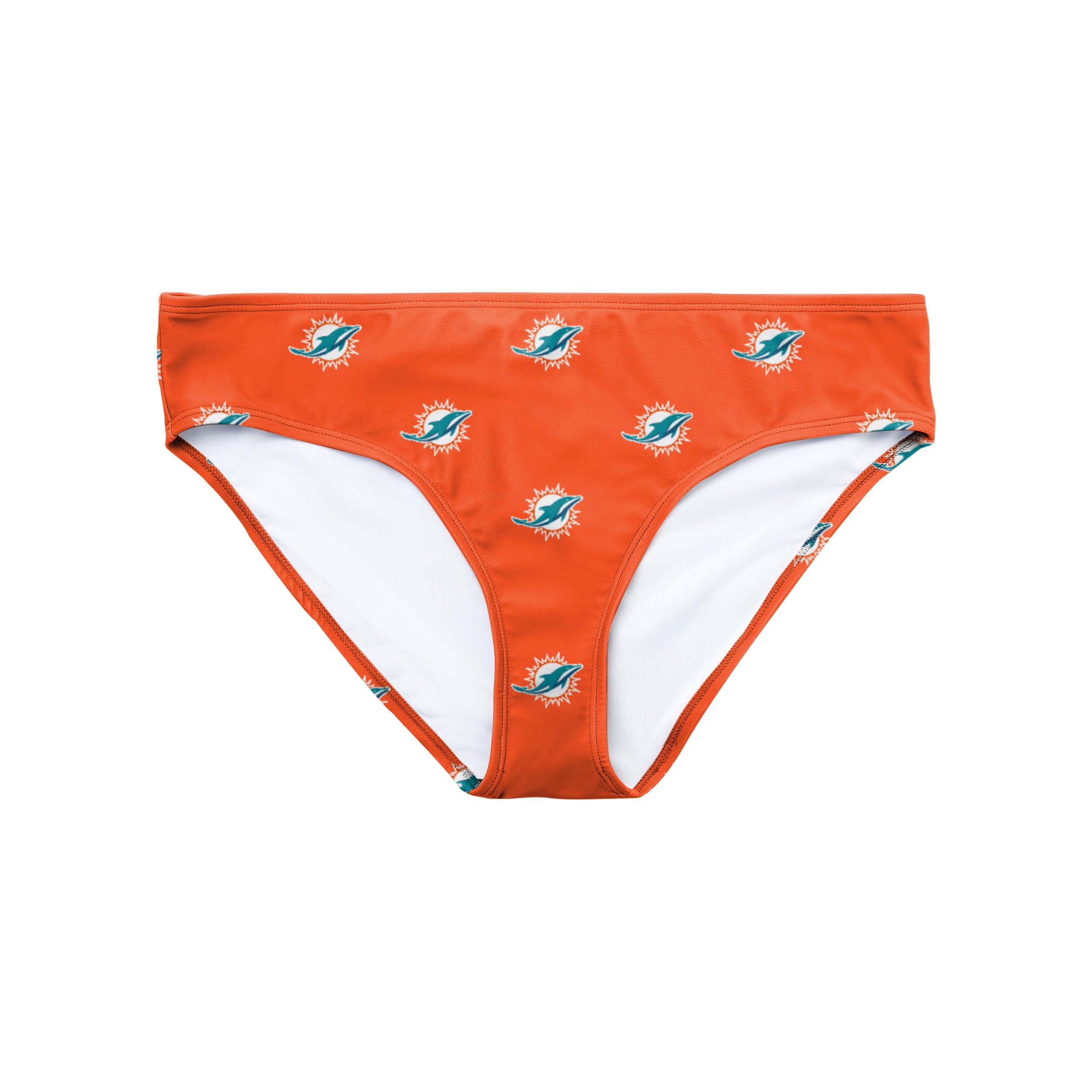 Miami Dolphins NFL Womens Summertime Mini Print Bikini Bottom - Image 2