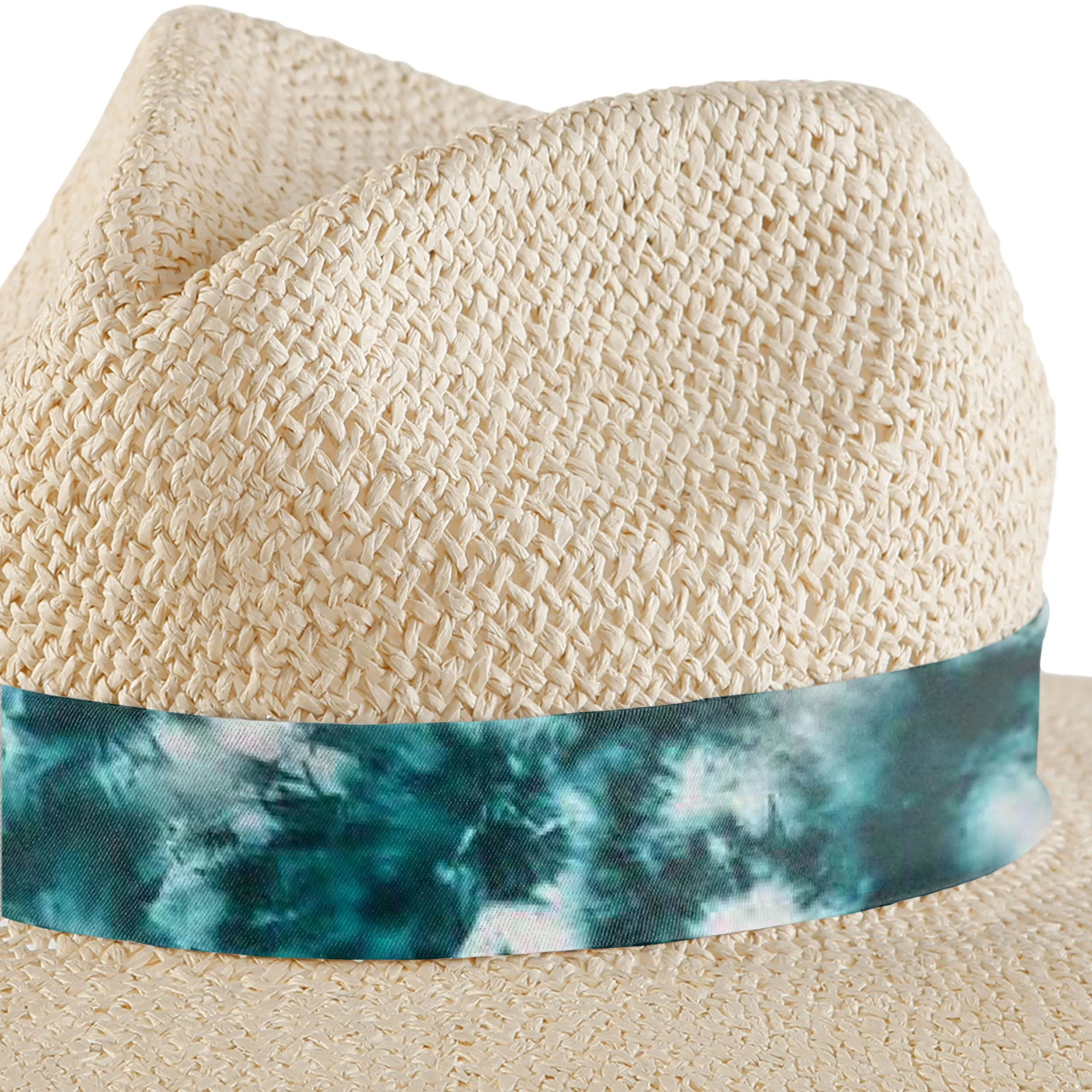 Miami Dolphins NFL Womens Tie-Dye Ribbon Straw Hat - Image 3