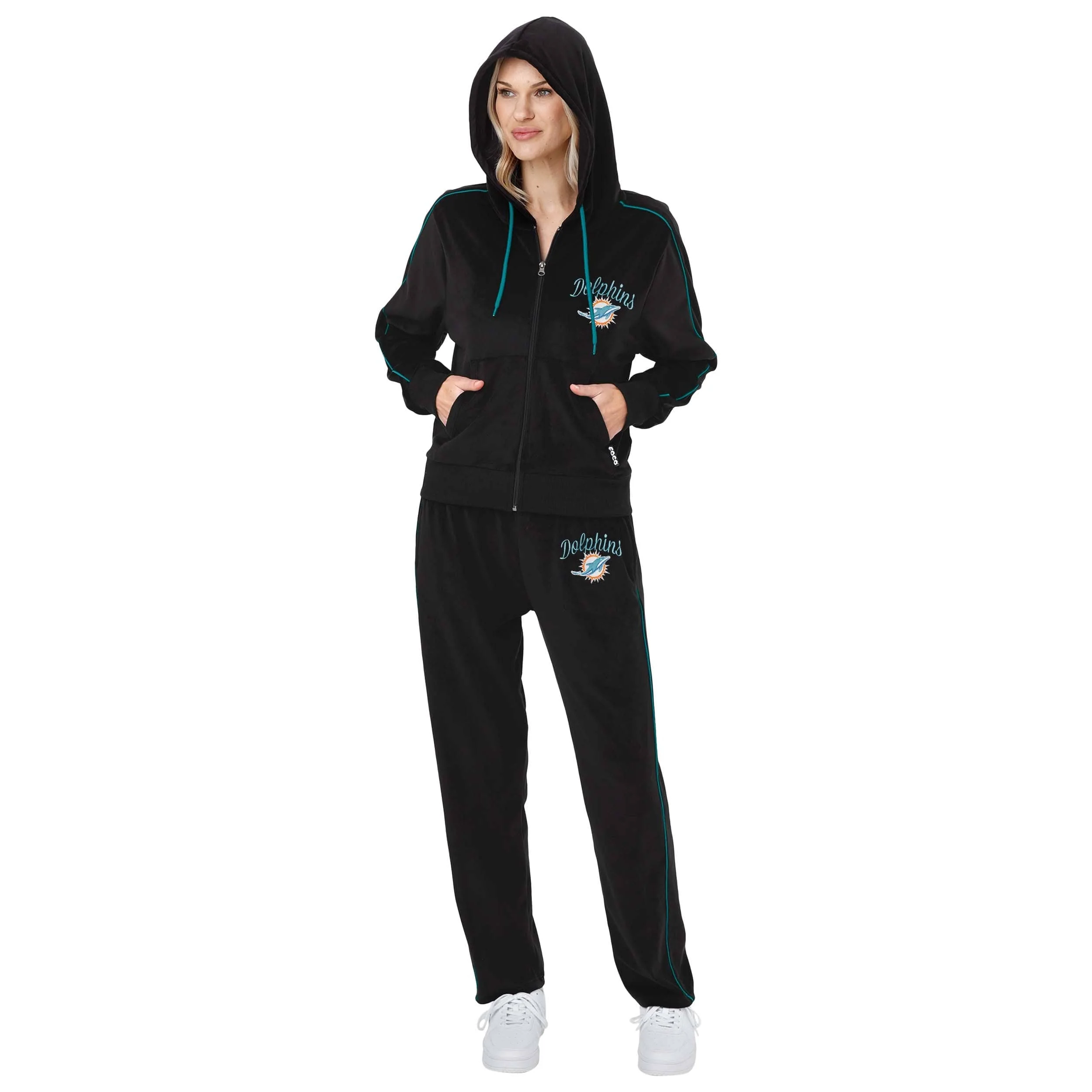 Miami Dolphins NFL Womens Velour Pants - Image 5