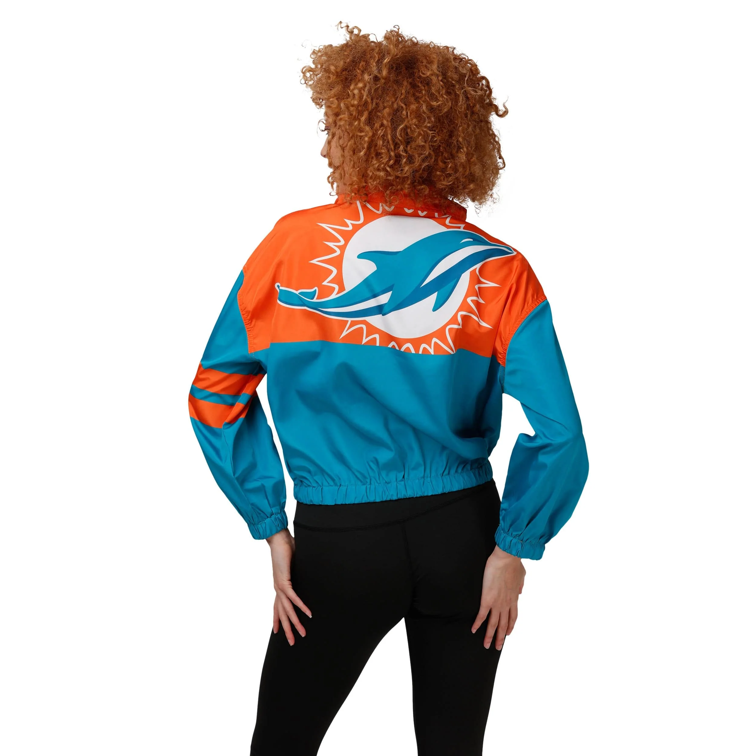 Miami Dolphins NFL Womens Winning Play Windbreaker - Image 2
