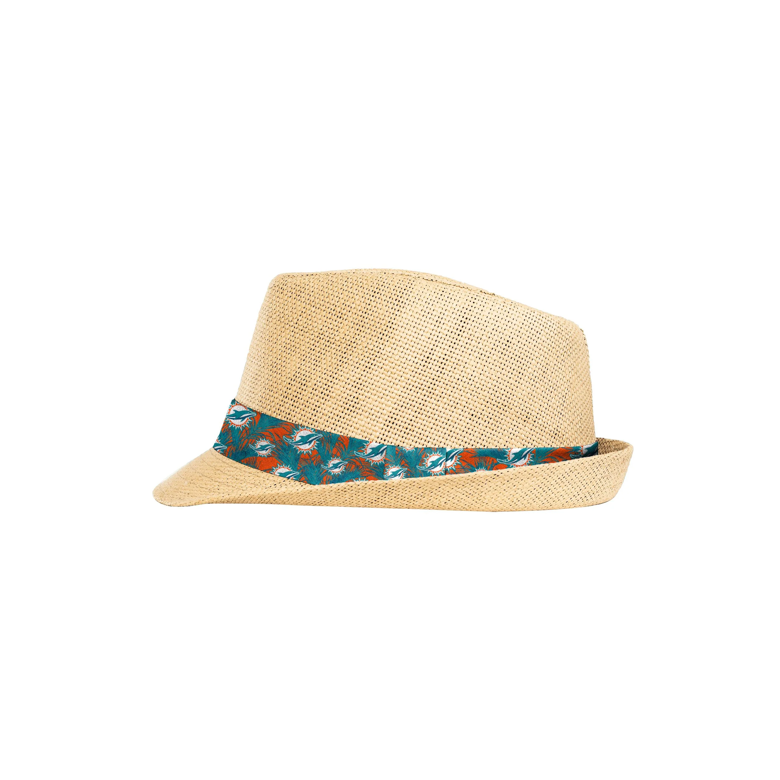 Miami Dolphins NFL Trilby Straw Hat - Image 2