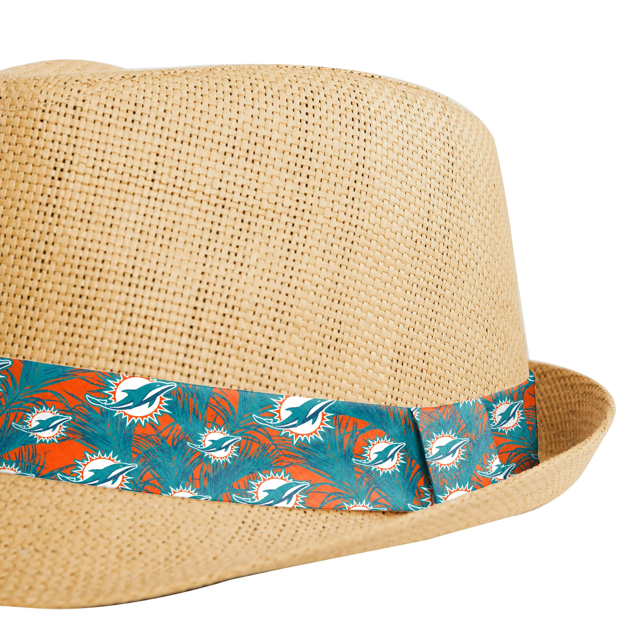 Miami Dolphins NFL Trilby Straw Hat - Image 3