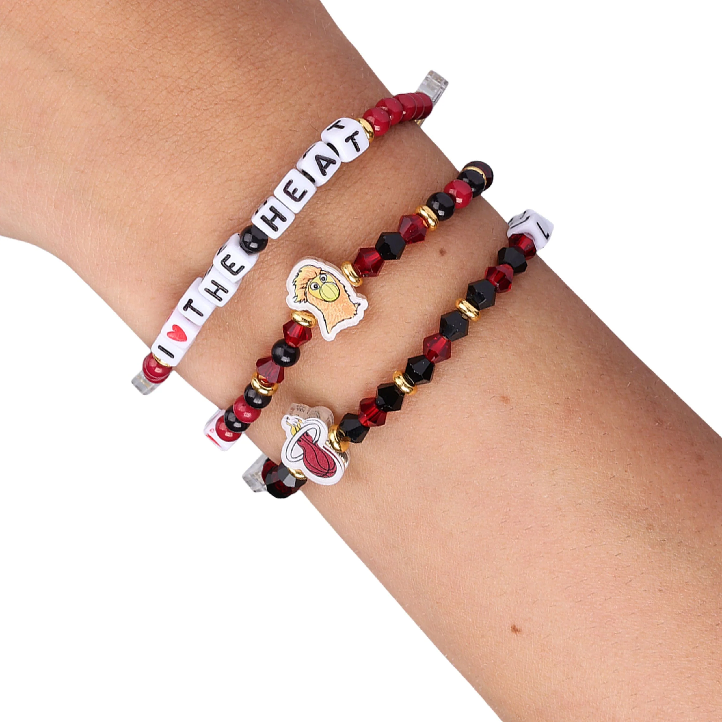 Miami Heat NBA 3 Pack Friendship Bracelet - Image 4