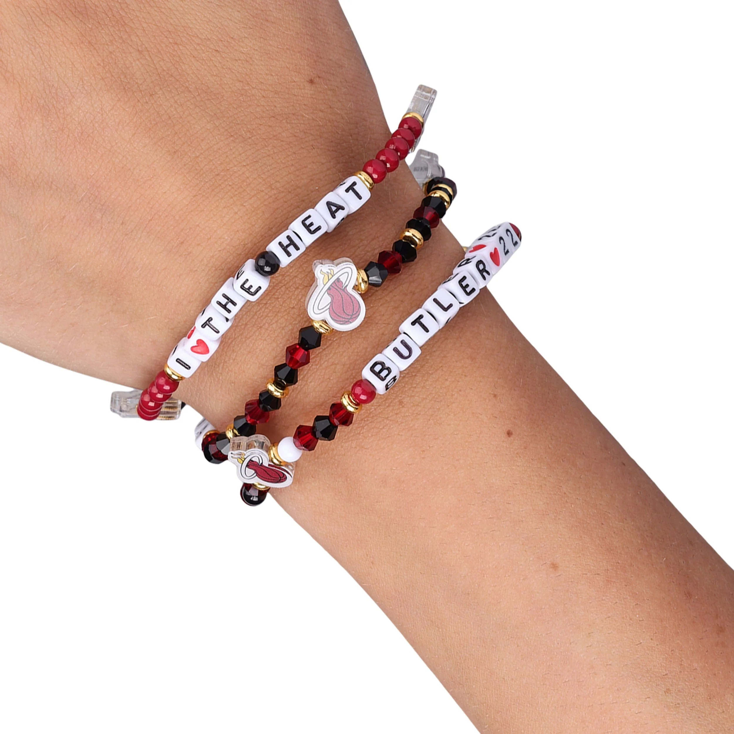 Miami Heat NBA Jimmy Butler & Tyler Herro 3 Pack Player Friendship Bracelet - Image 4
