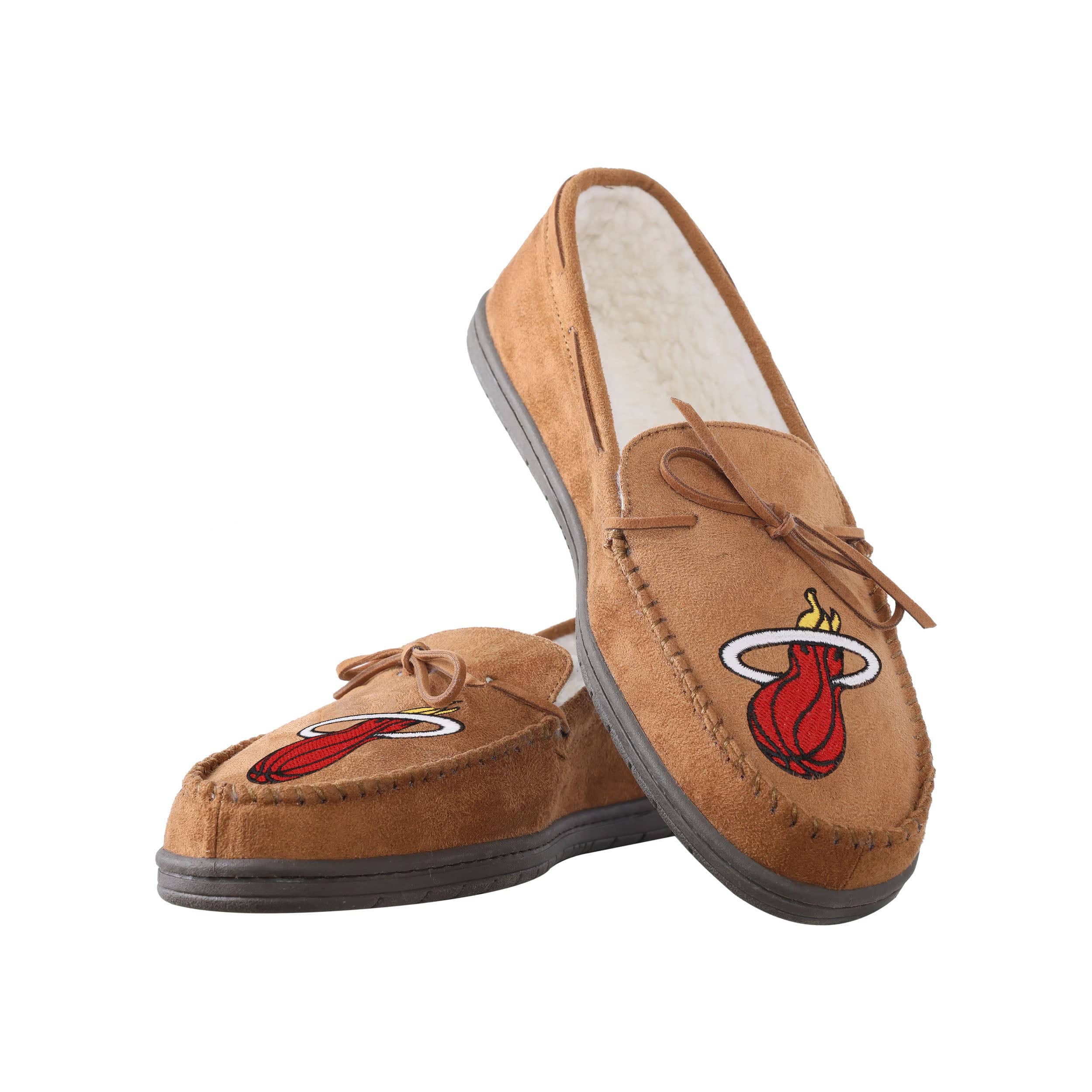 Miami Heat NBA Mens Moccasin Slippers