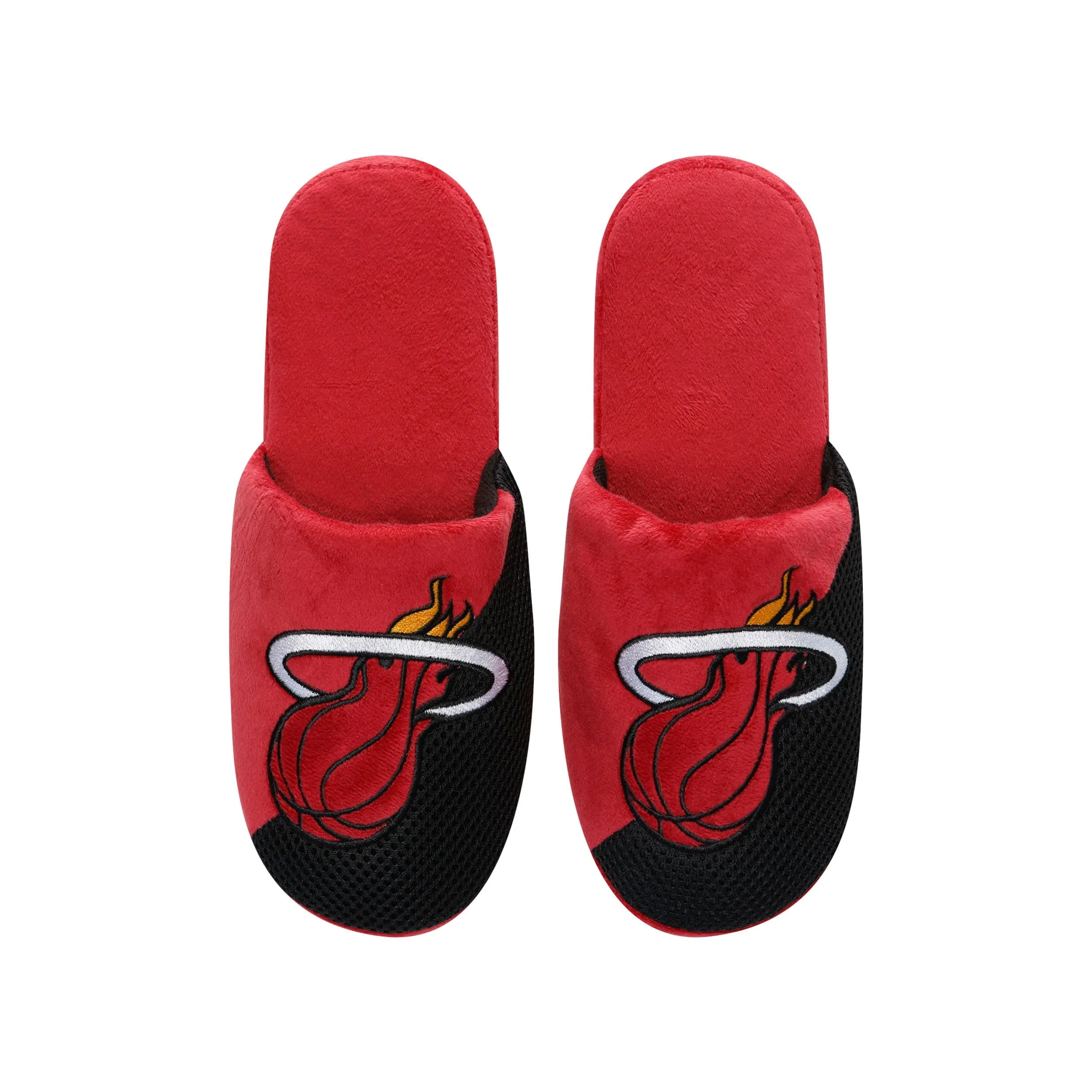 Miami Heat NBA Mens Team Logo Staycation Slippers - Image 4