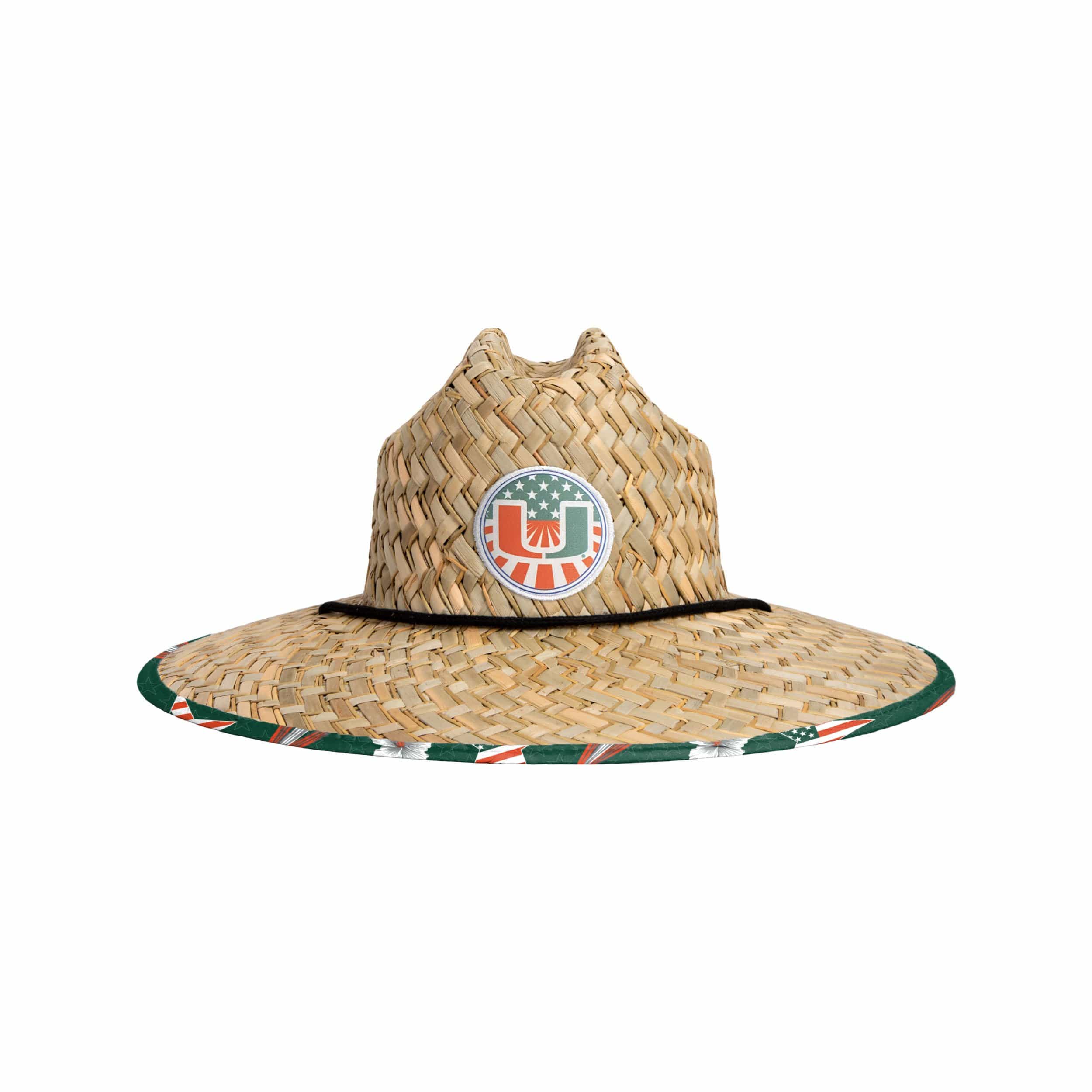 Miami Hurricanes NCAA Americana Straw Hat