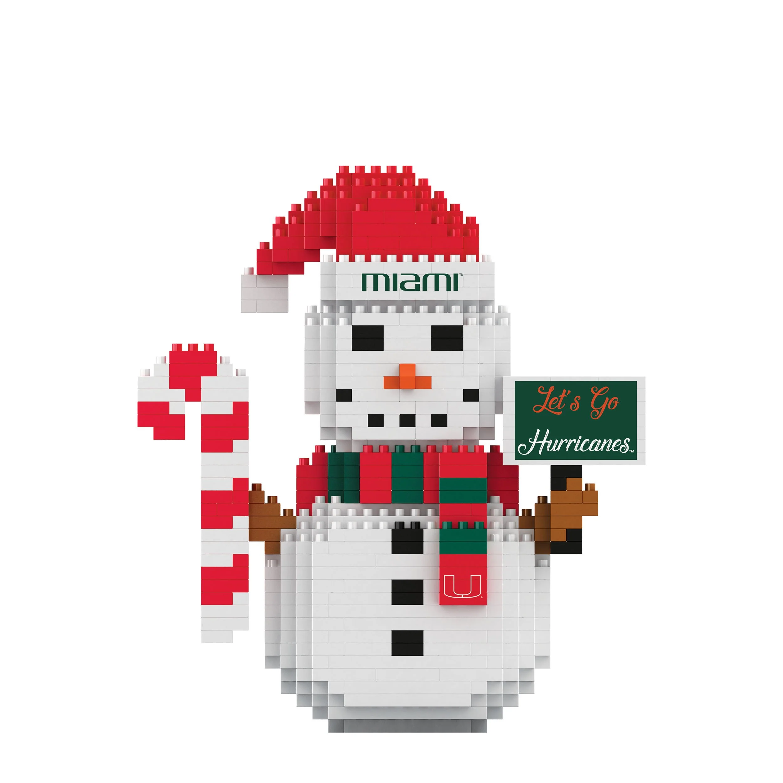 Miami Hurricanes NCAA BRXLZ Snowman - Image 2