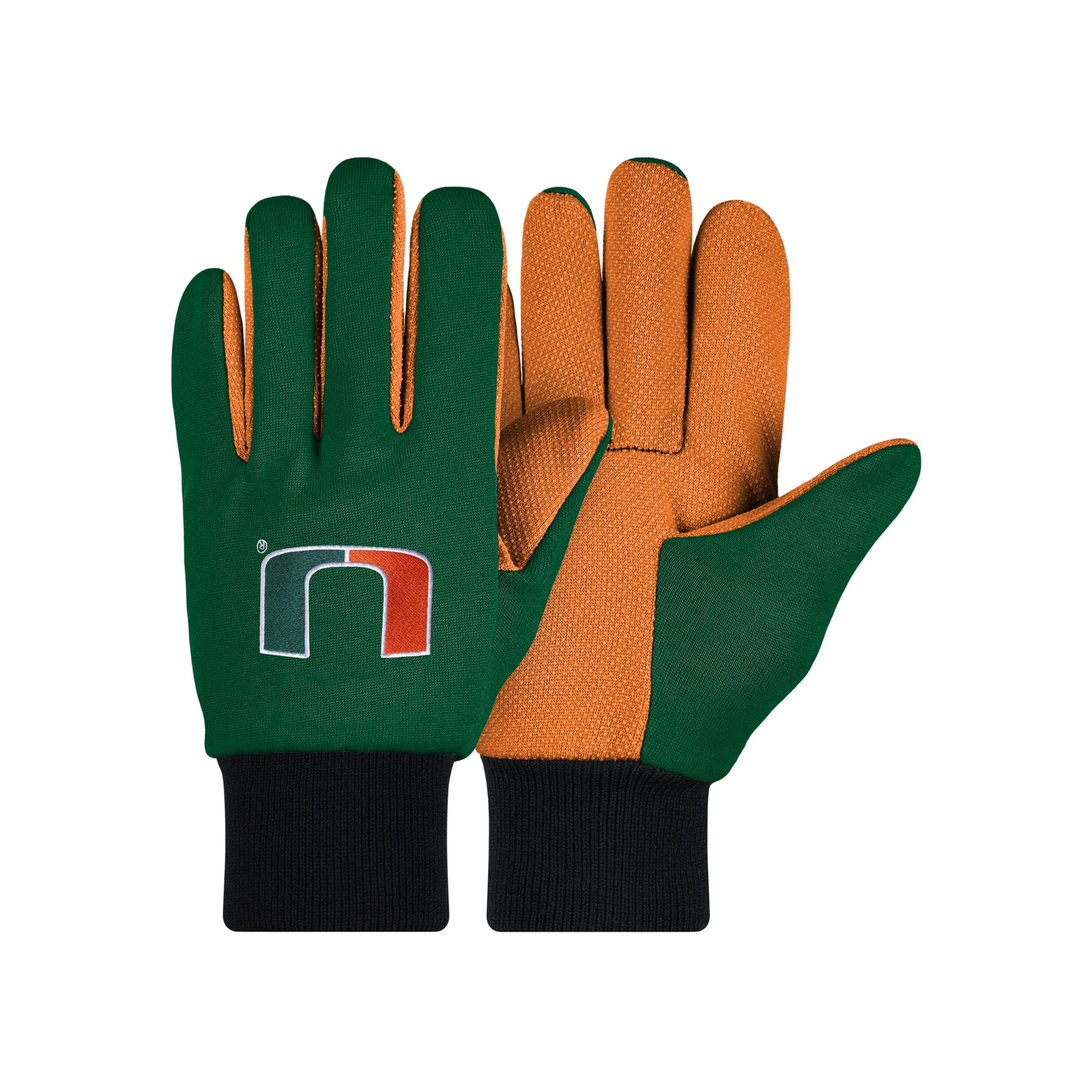 Miami Hurricanes NCAA Colored Palm Utility Gloves