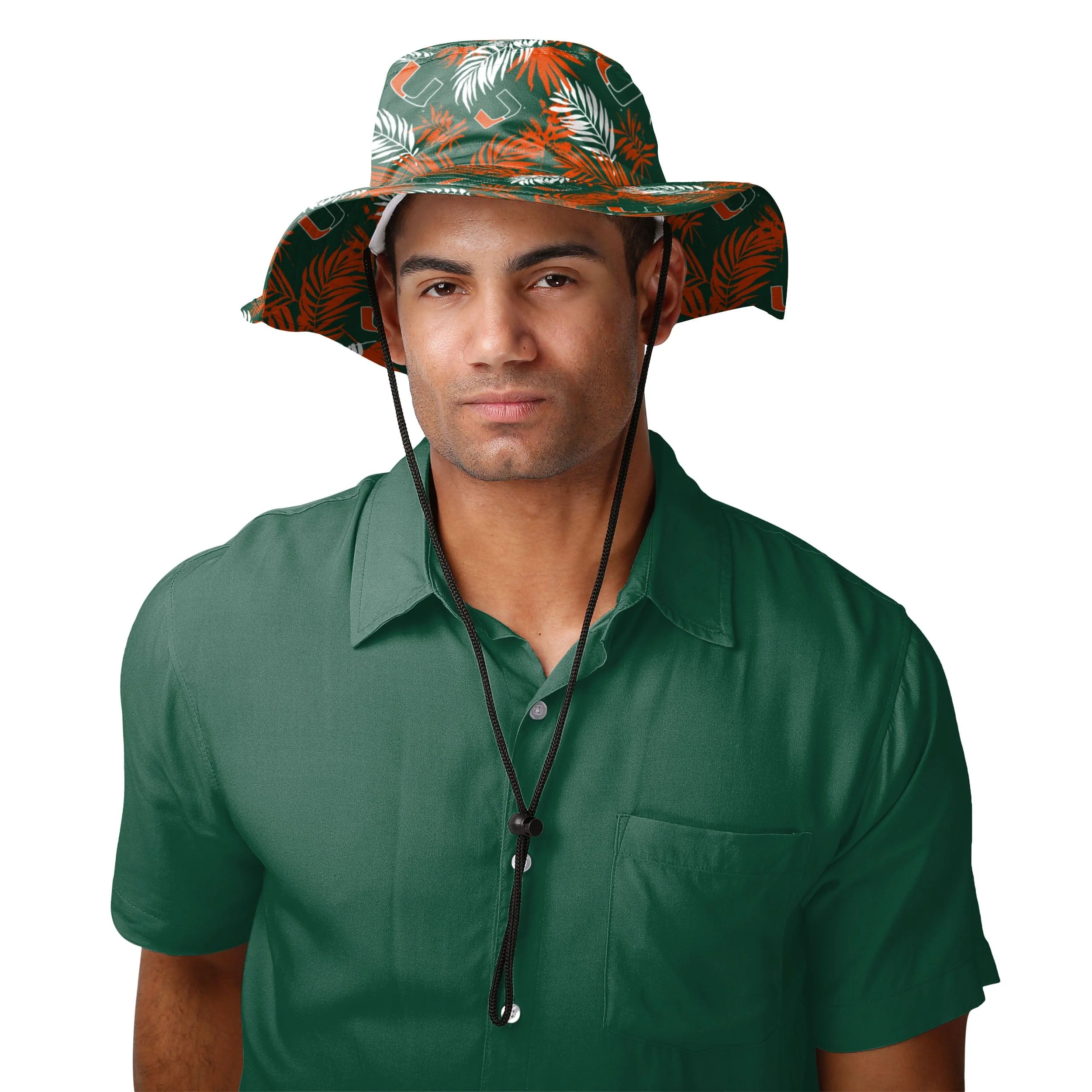 Miami Hurricanes NCAA Floral Boonie Hat - Image 2