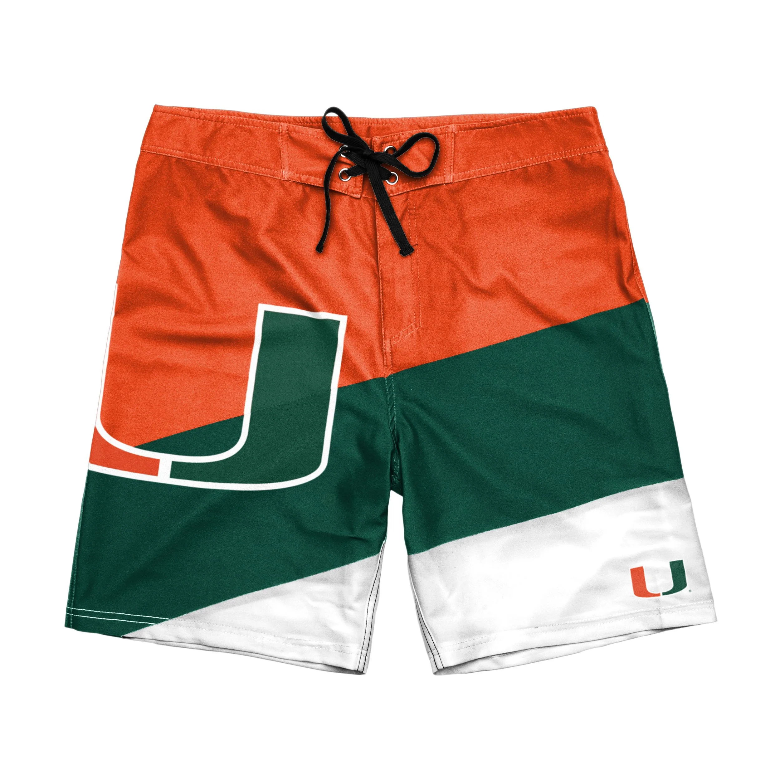 Miami Hurricanes NCAA Mens Color Dive Boardshorts - Image 3