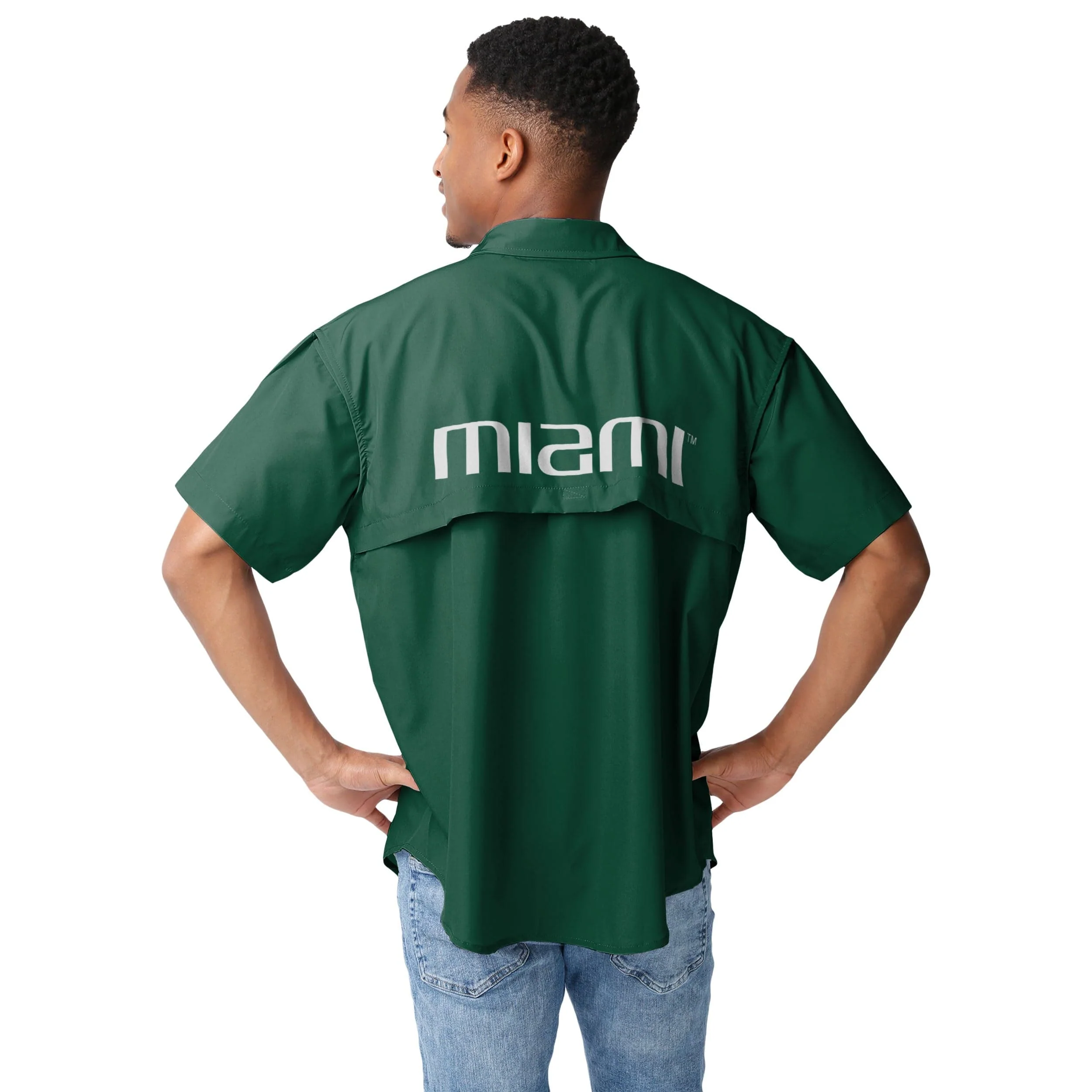 Miami Hurricanes NCAA Mens Gone Fishing Shirt - Image 4