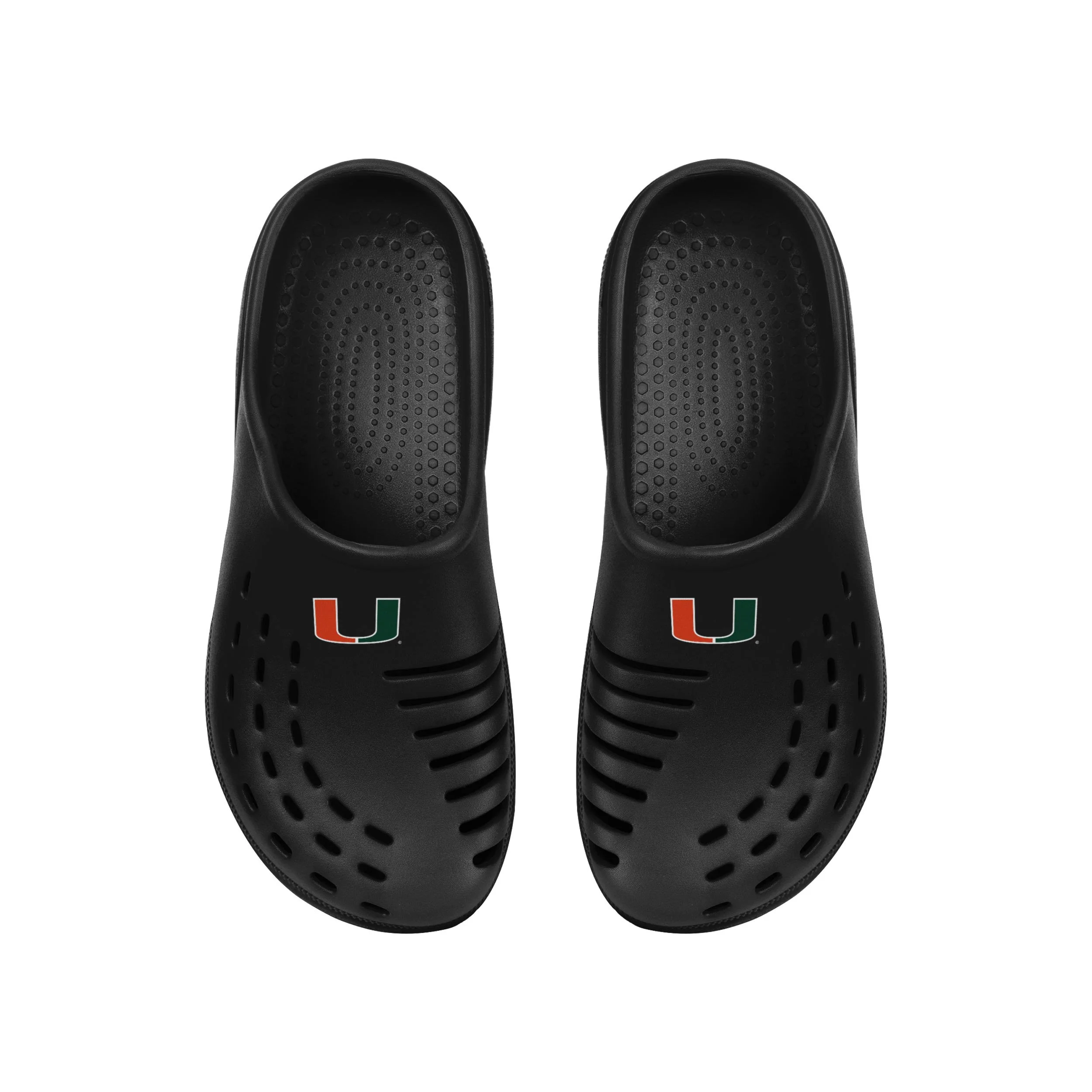 Miami Hurricanes NCAA Mens Solid Clog - Image 4