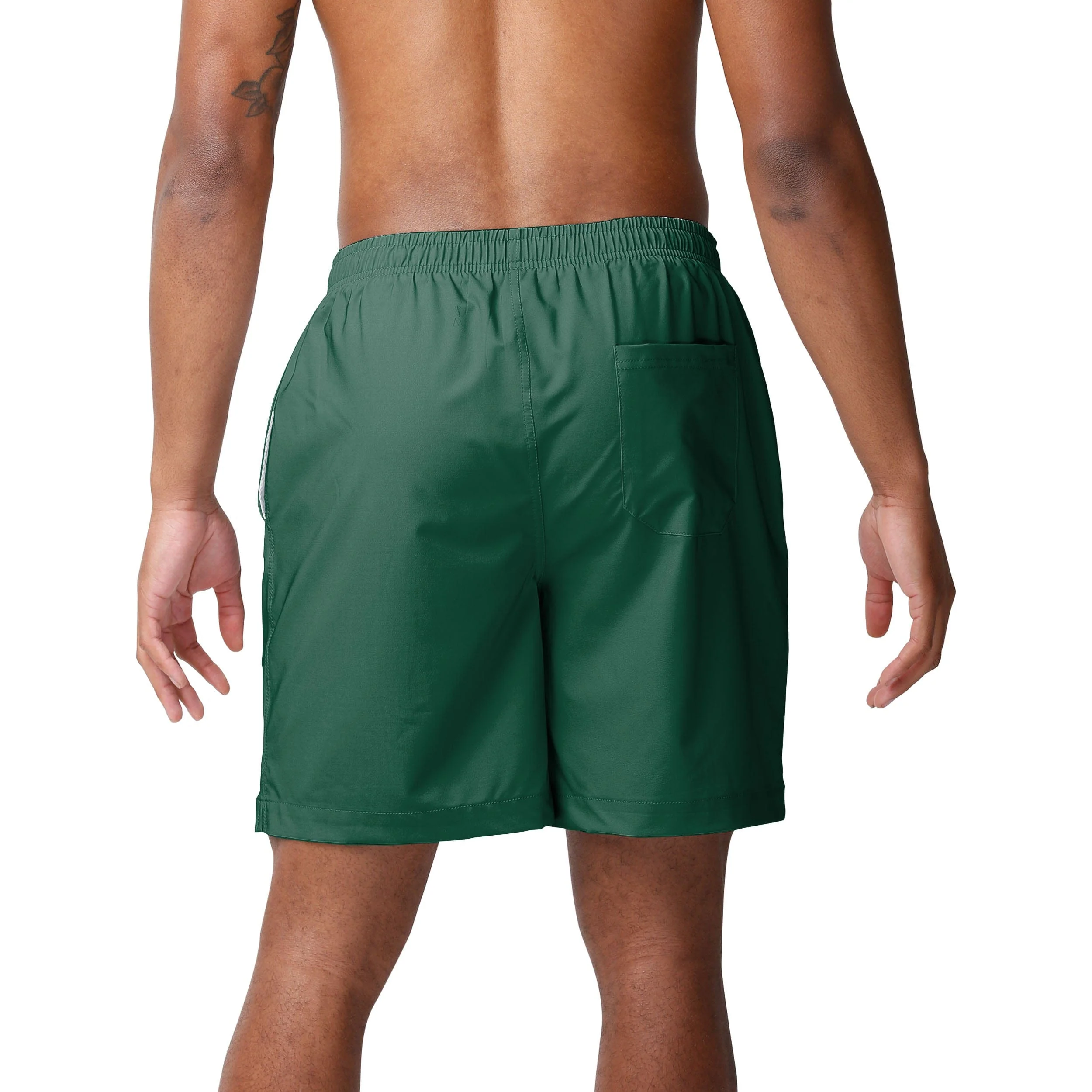 Miami Hurricanes NCAA Mens Solid Wordmark Traditional Swimming Trunks - Image 3