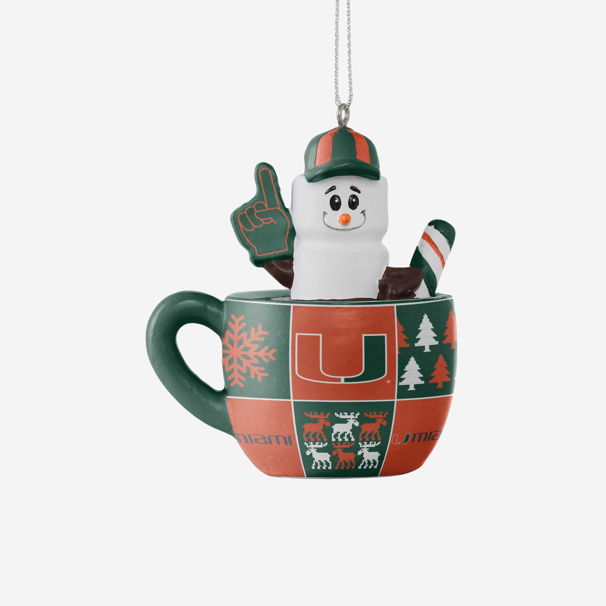 Miami Hurricanes NCAA Smores Mug Ornament
