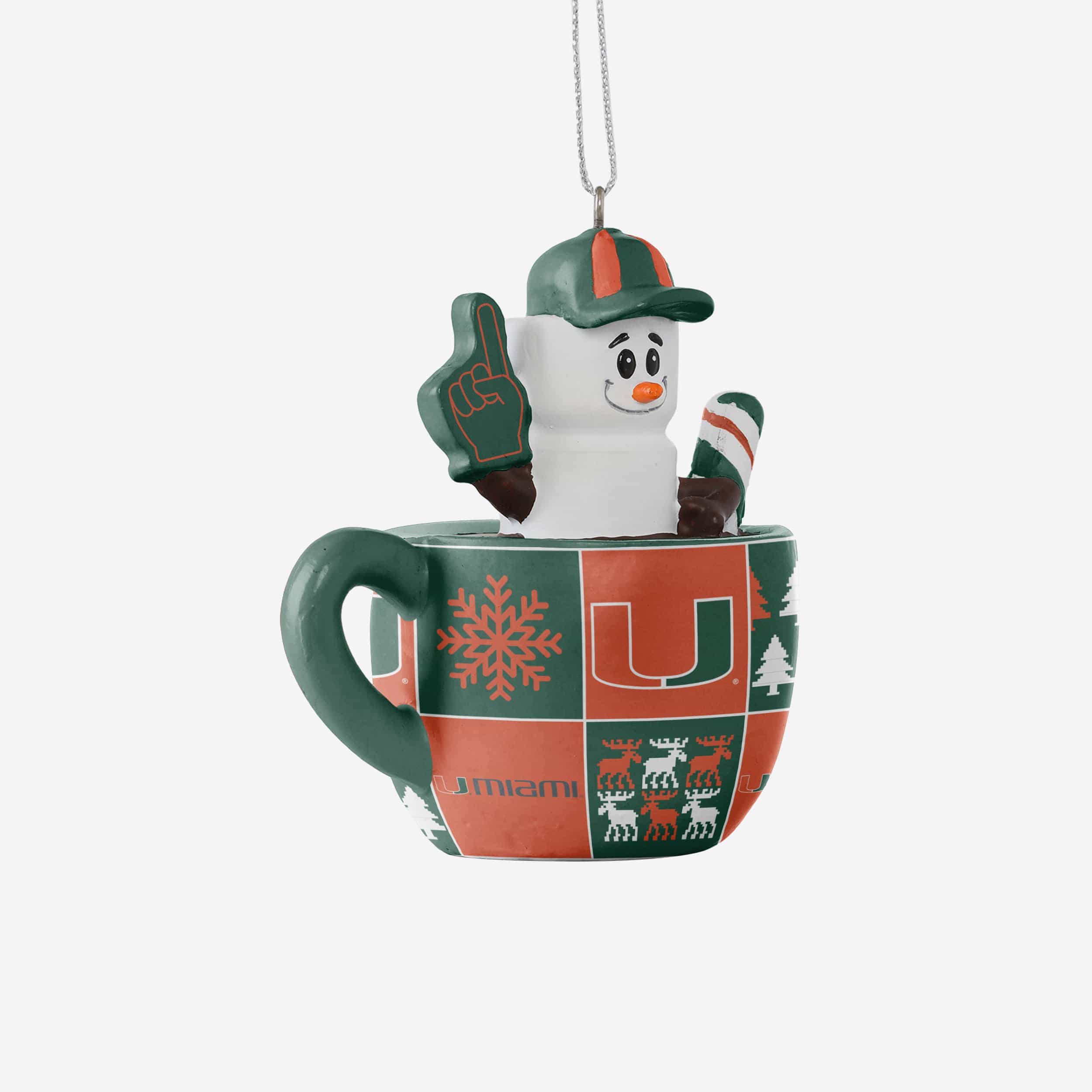 Miami Hurricanes NCAA Smores Mug Ornament - Image 2