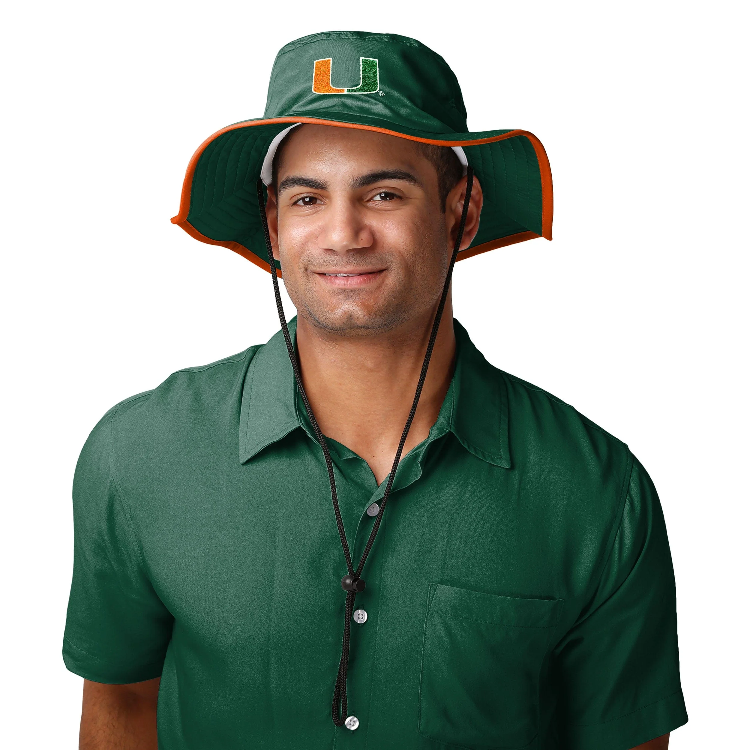 Miami Hurricanes NCAA Solid Boonie Hat - Image 2