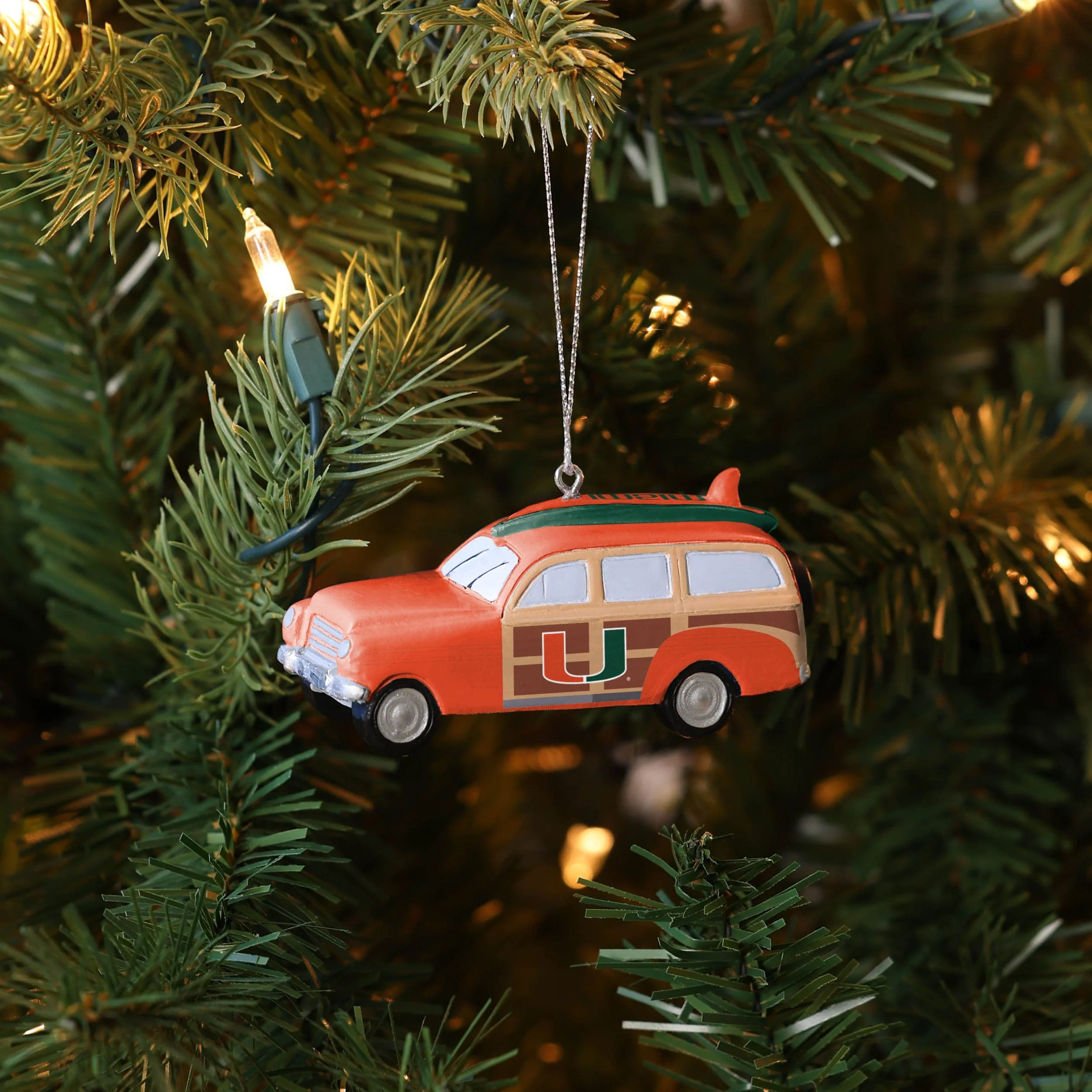 Miami Hurricanes NCAA Station Wagon Ornament - Image 4