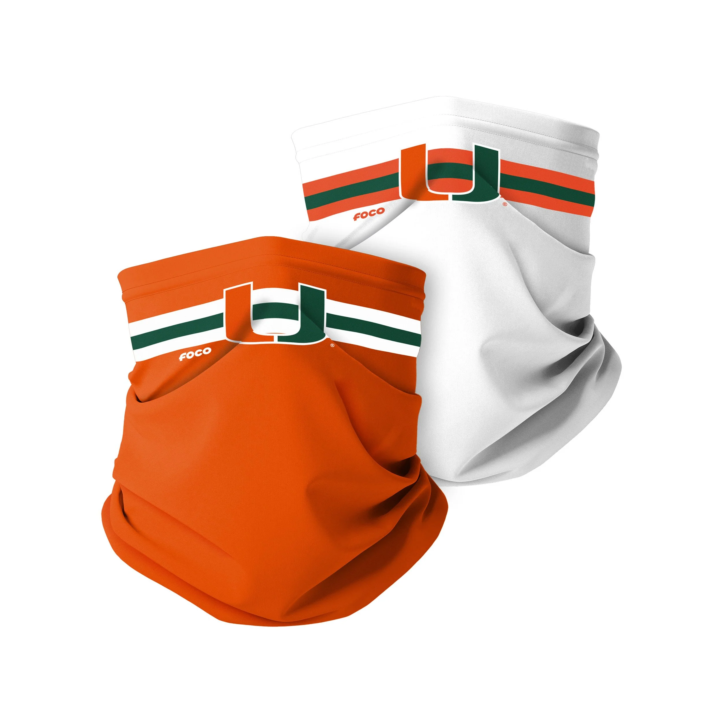 Miami Hurricanes NCAA Stitched 2 Pack Gaiter Scarf