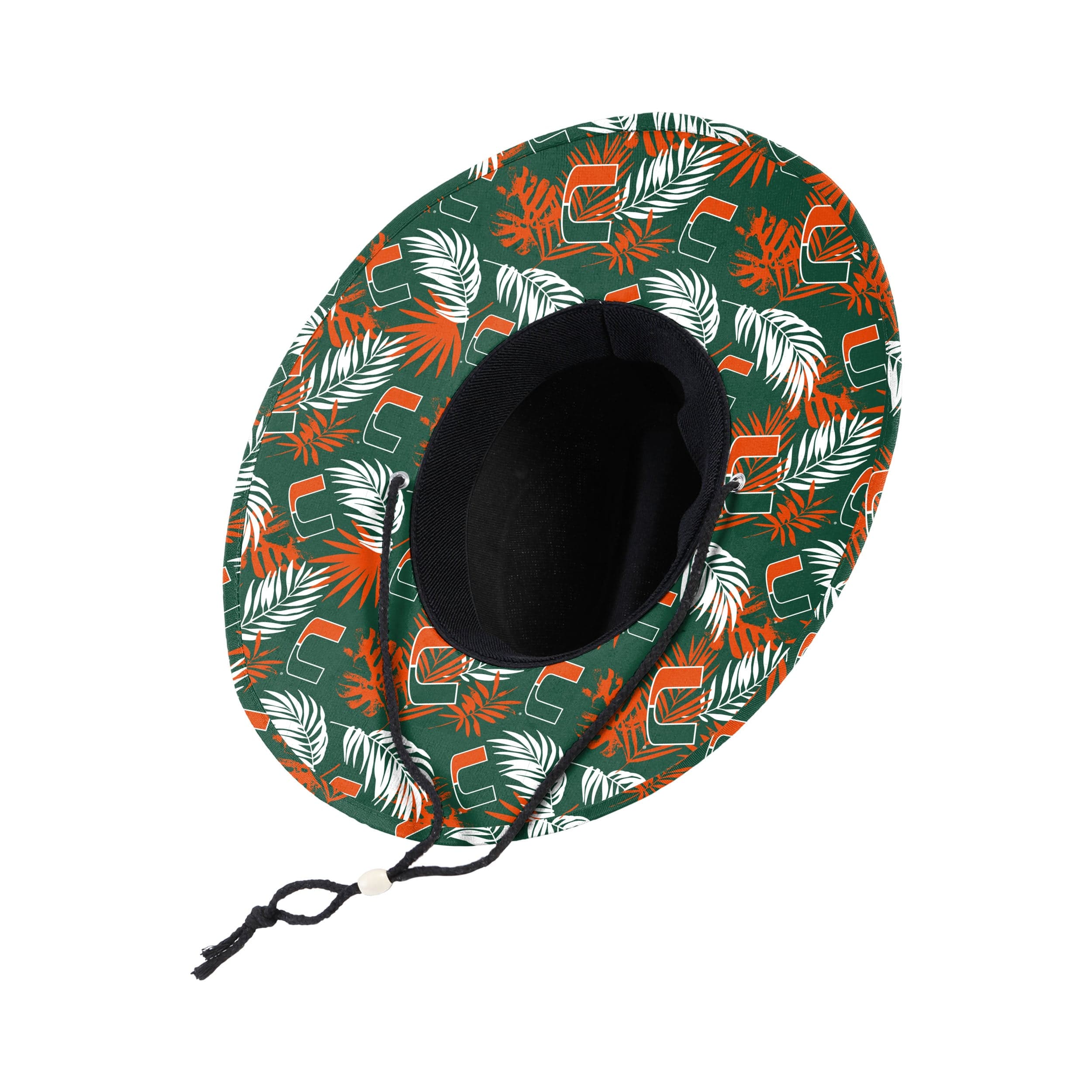 Miami Hurricanes NCAA Team Color Straw Hat - Image 2