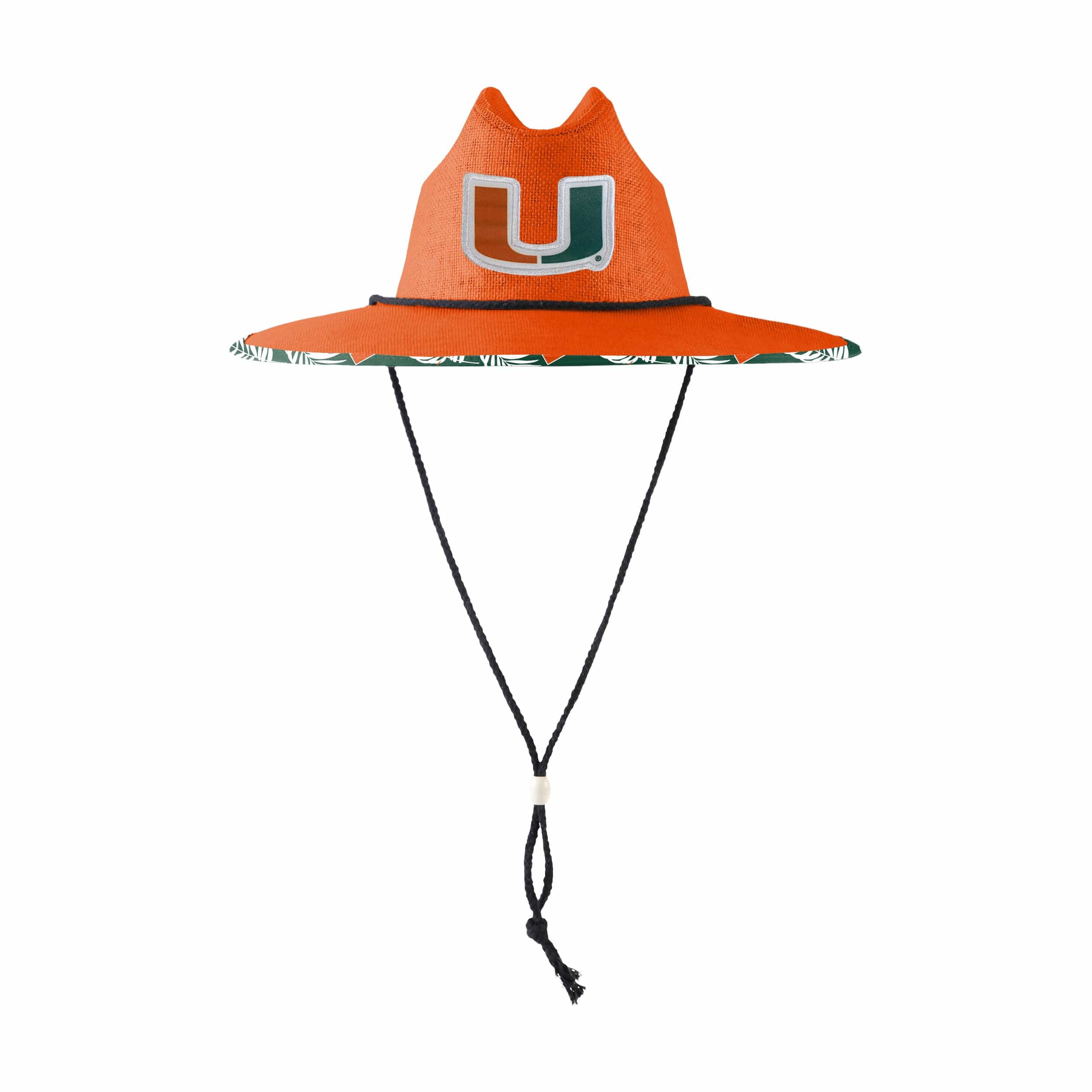 Miami Hurricanes NCAA Team Color Straw Hat - Image 6