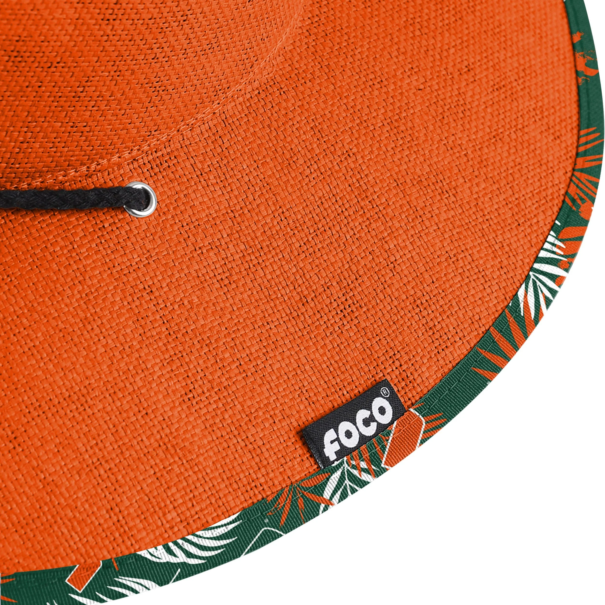 Miami Hurricanes NCAA Team Color Straw Hat - Image 7