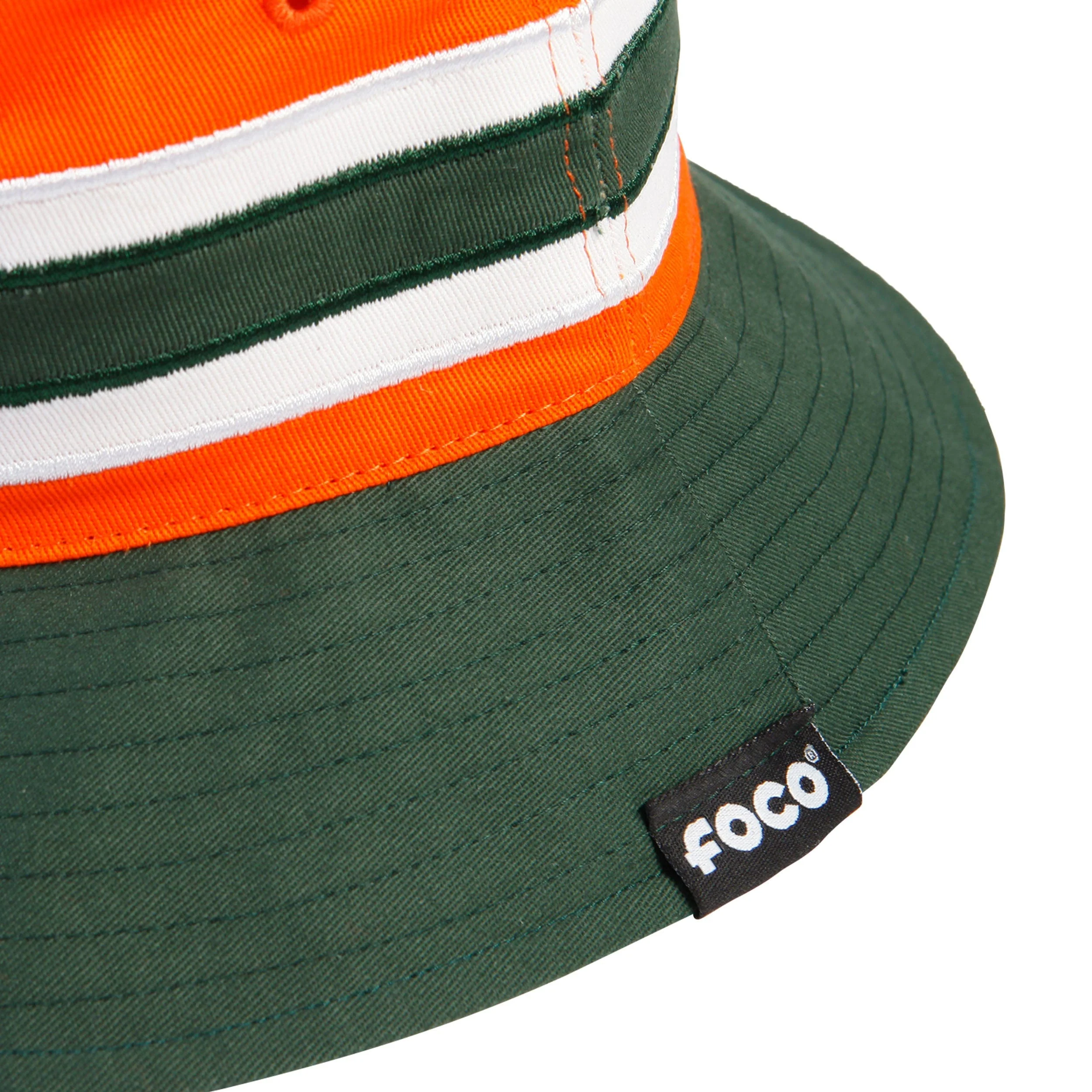 Miami Hurricanes NCAA Team Stripe Bucket Hat - Image 4