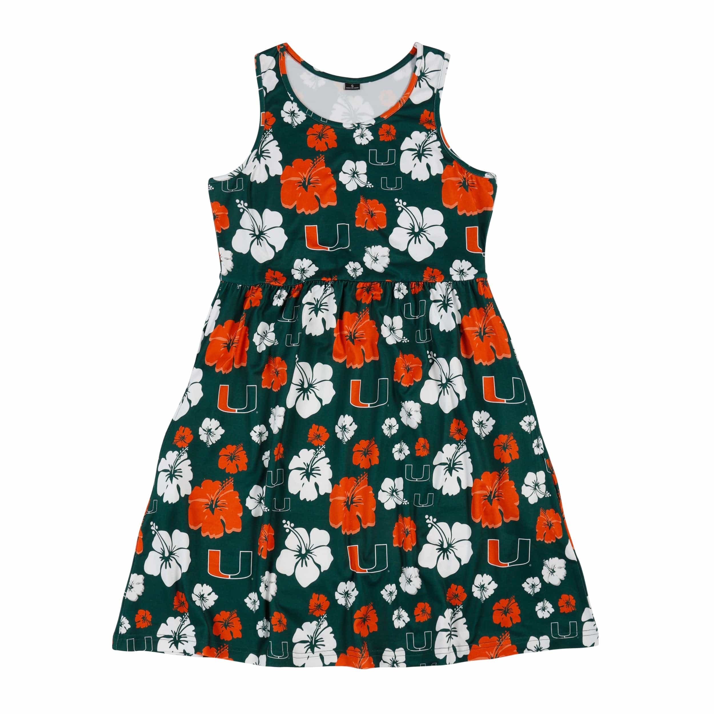 Miami Hurricanes NCAA Womens Fan Favorite Floral Sundress - Image 4
