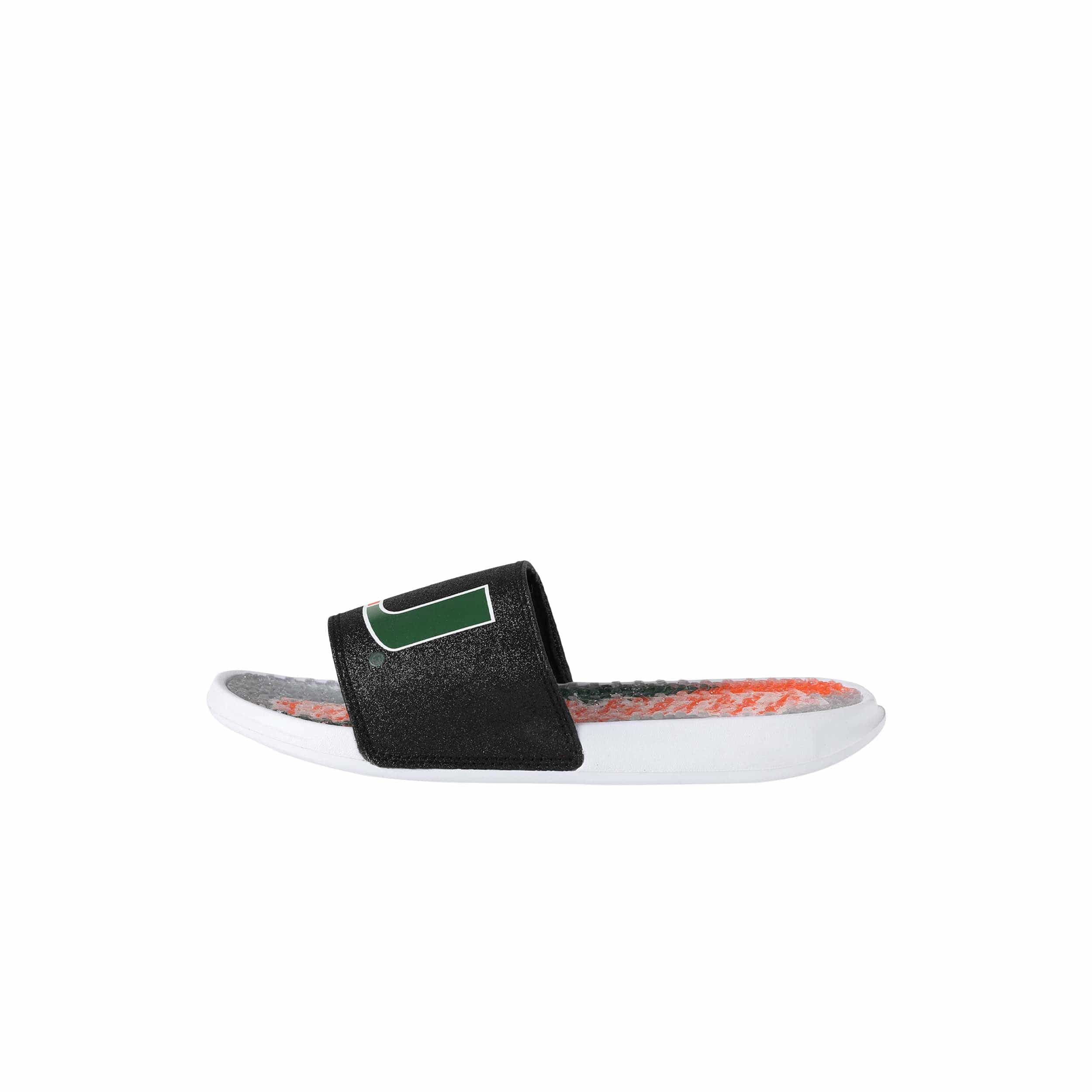 Miami Hurricanes NCAA Womens Glitter Gel Slide - Image 5