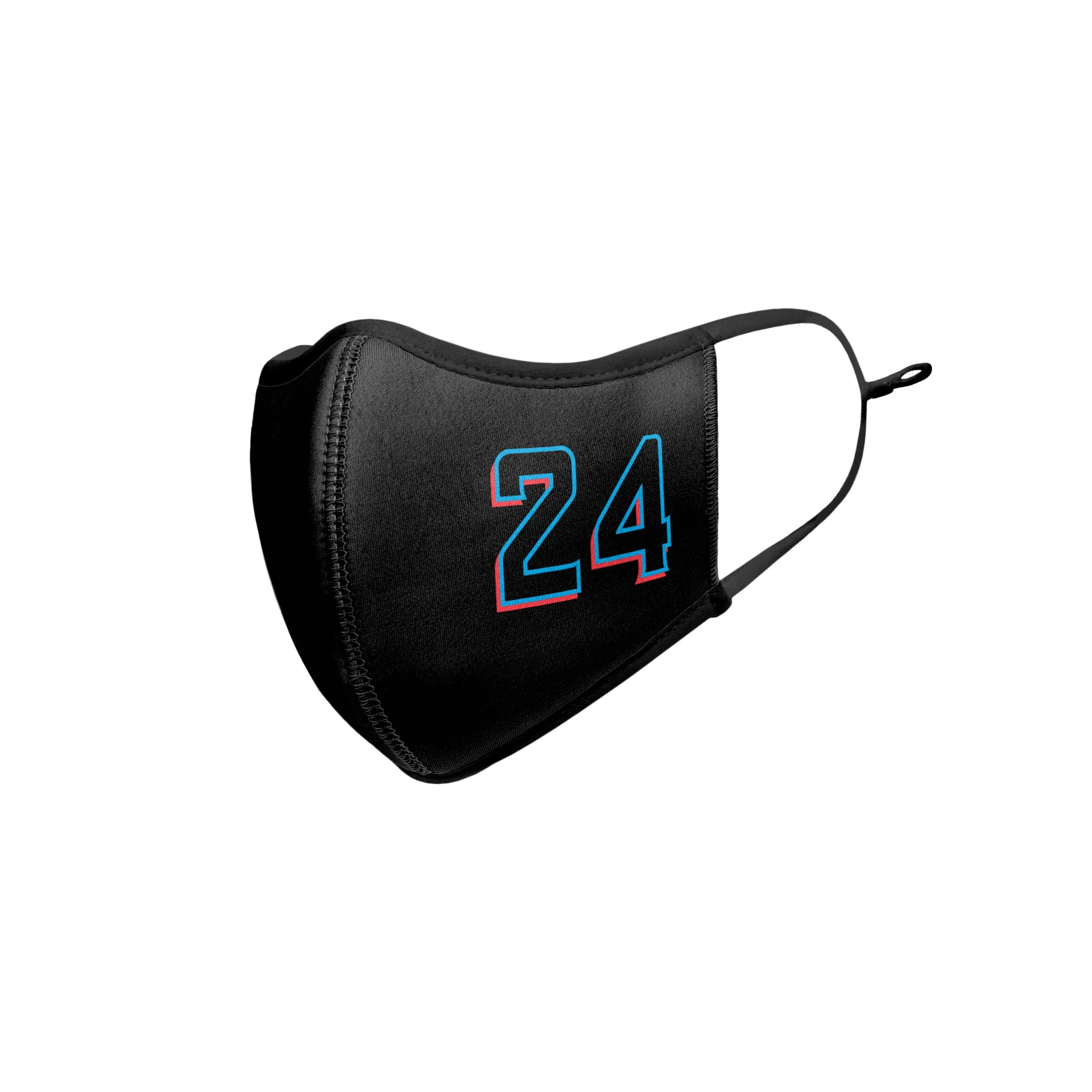 Miami Marlins MLB Jesus Aguilar On-Field Adjustable Black Sport Face Cover - Image 4