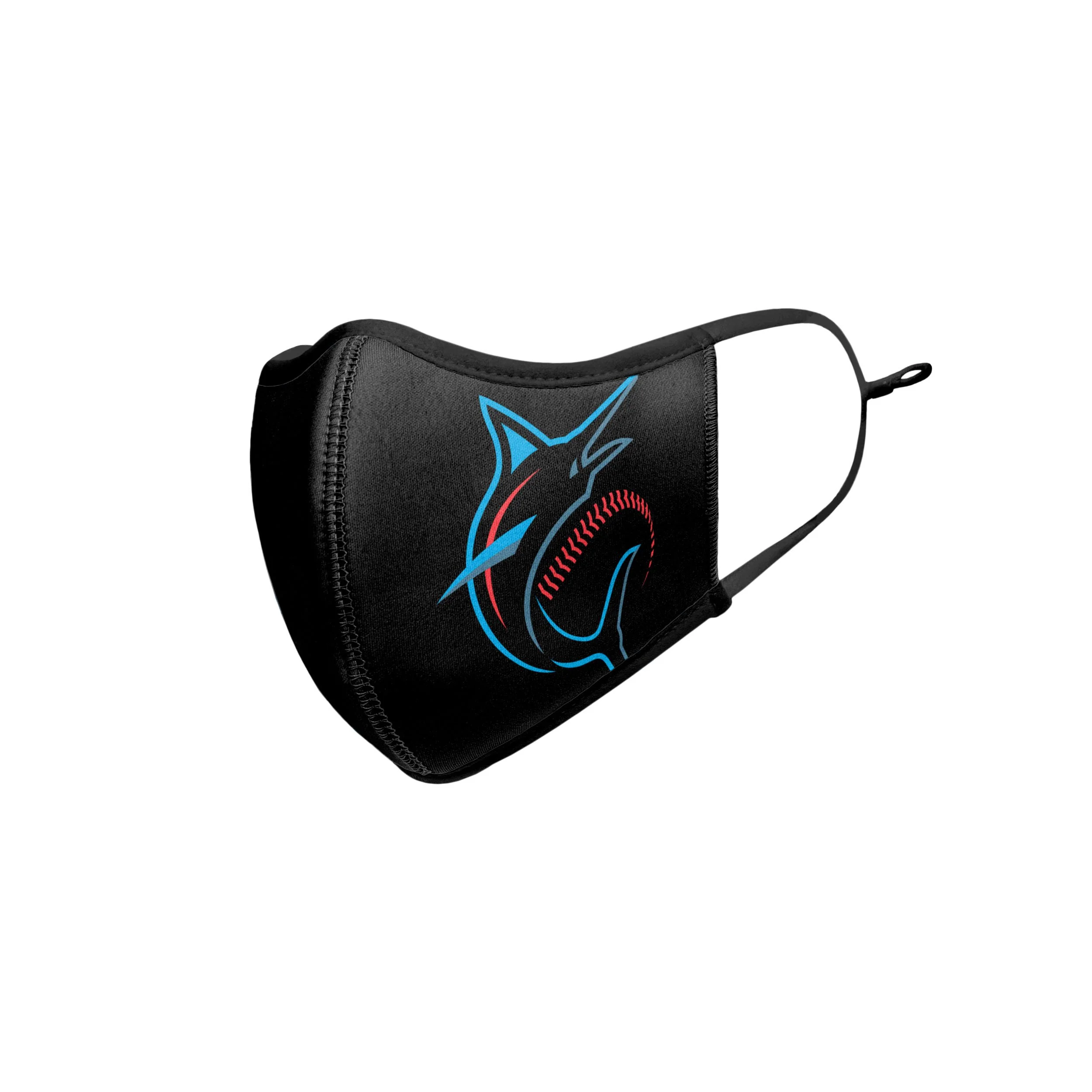 Miami Marlins MLB On-Field Adjustable Black Sport Face Cover - Image 4