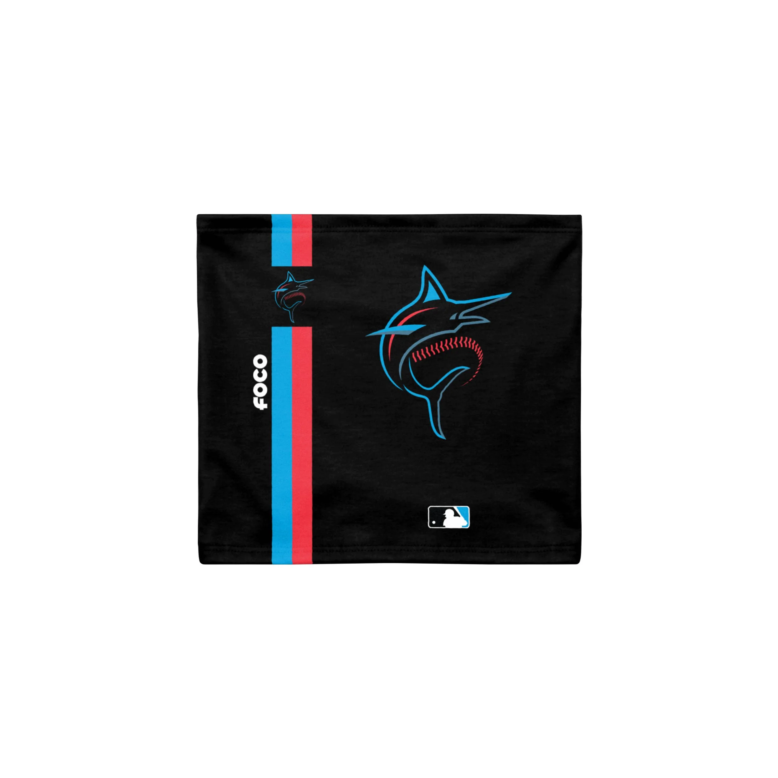 Miami Marlins MLB On-Field Black UV Gaiter Scarf - Image 2