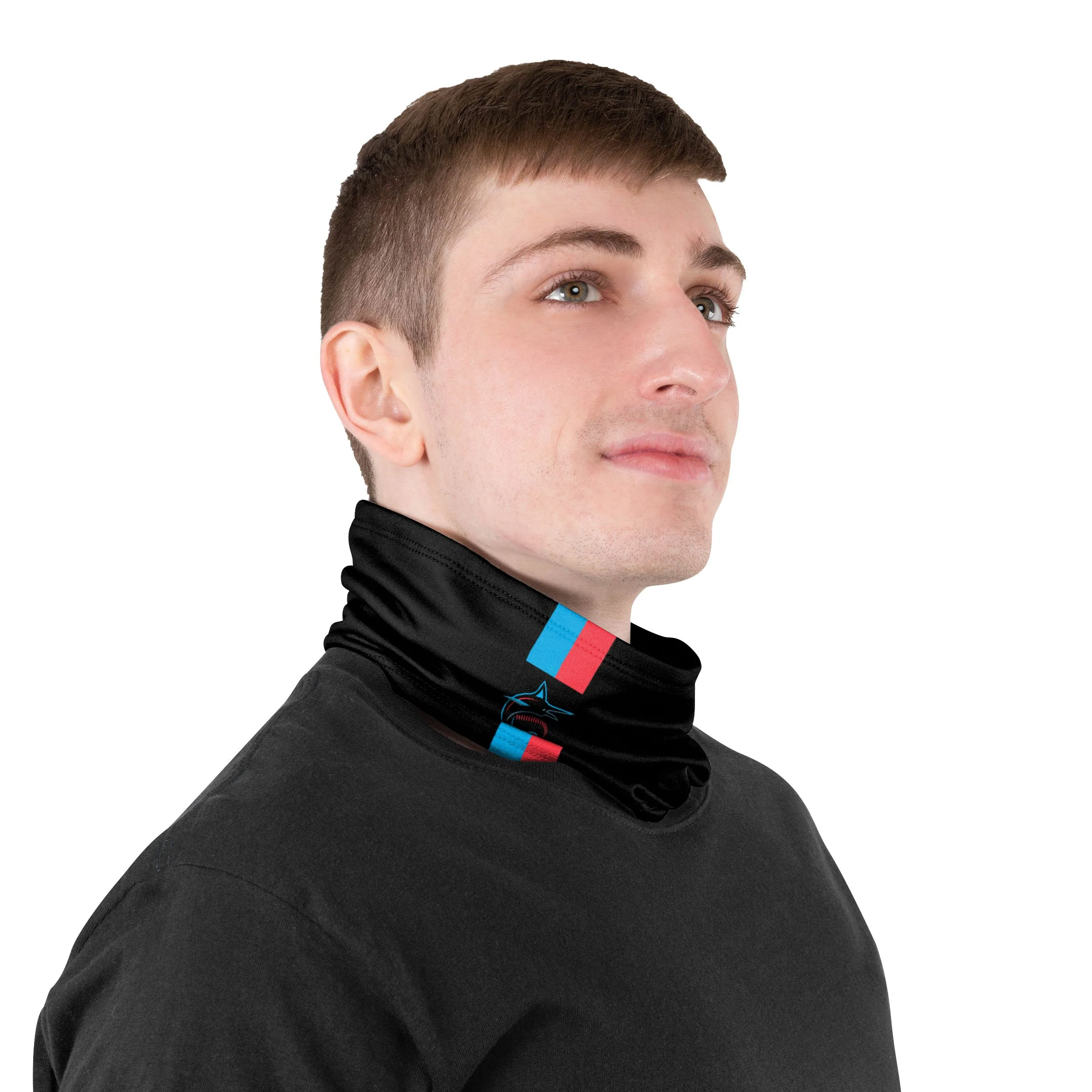 Miami Marlins MLB On-Field Black UV Gaiter Scarf - Image 4