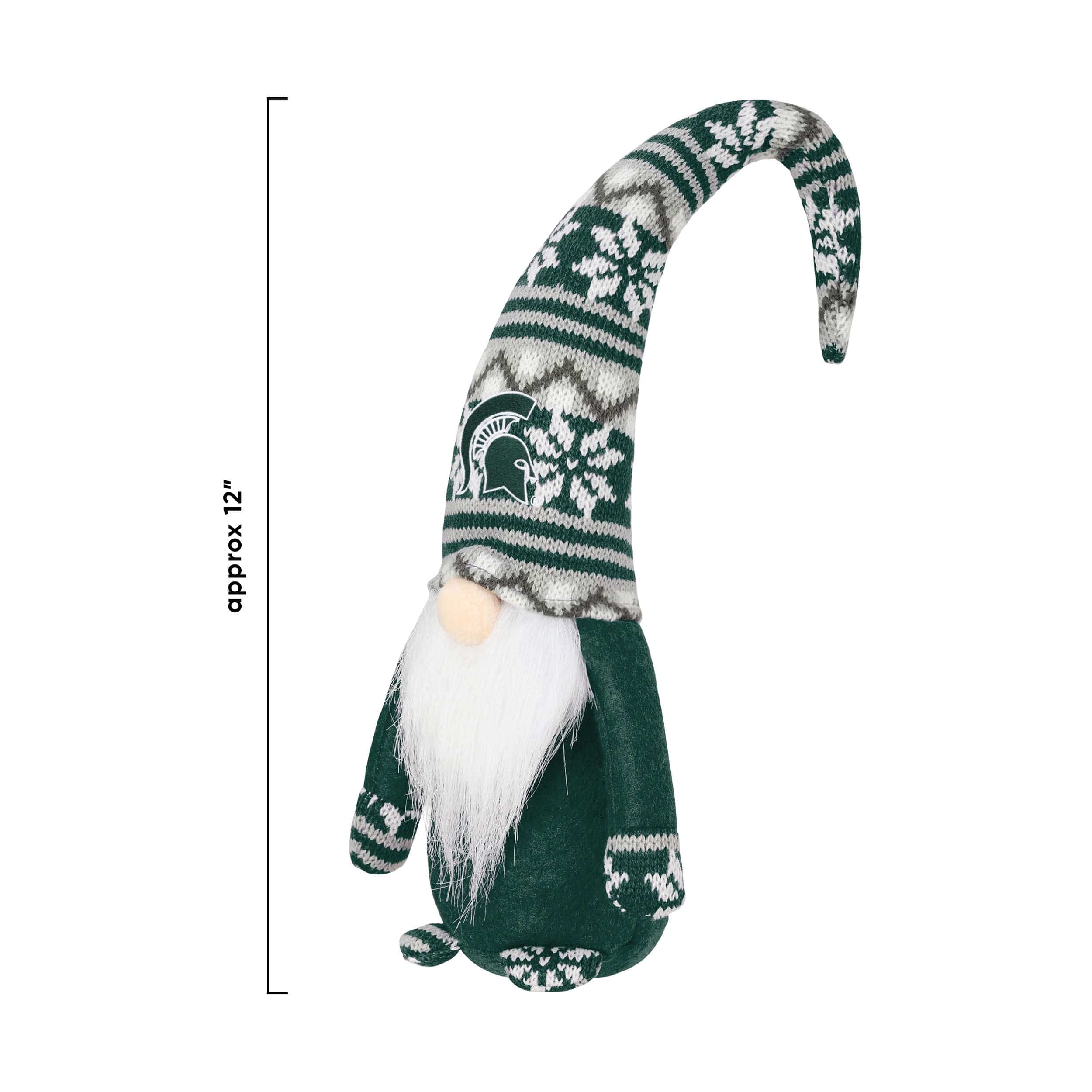 Michigan State Spartans NCAA Bent Hat Plush Gnome - Image 3