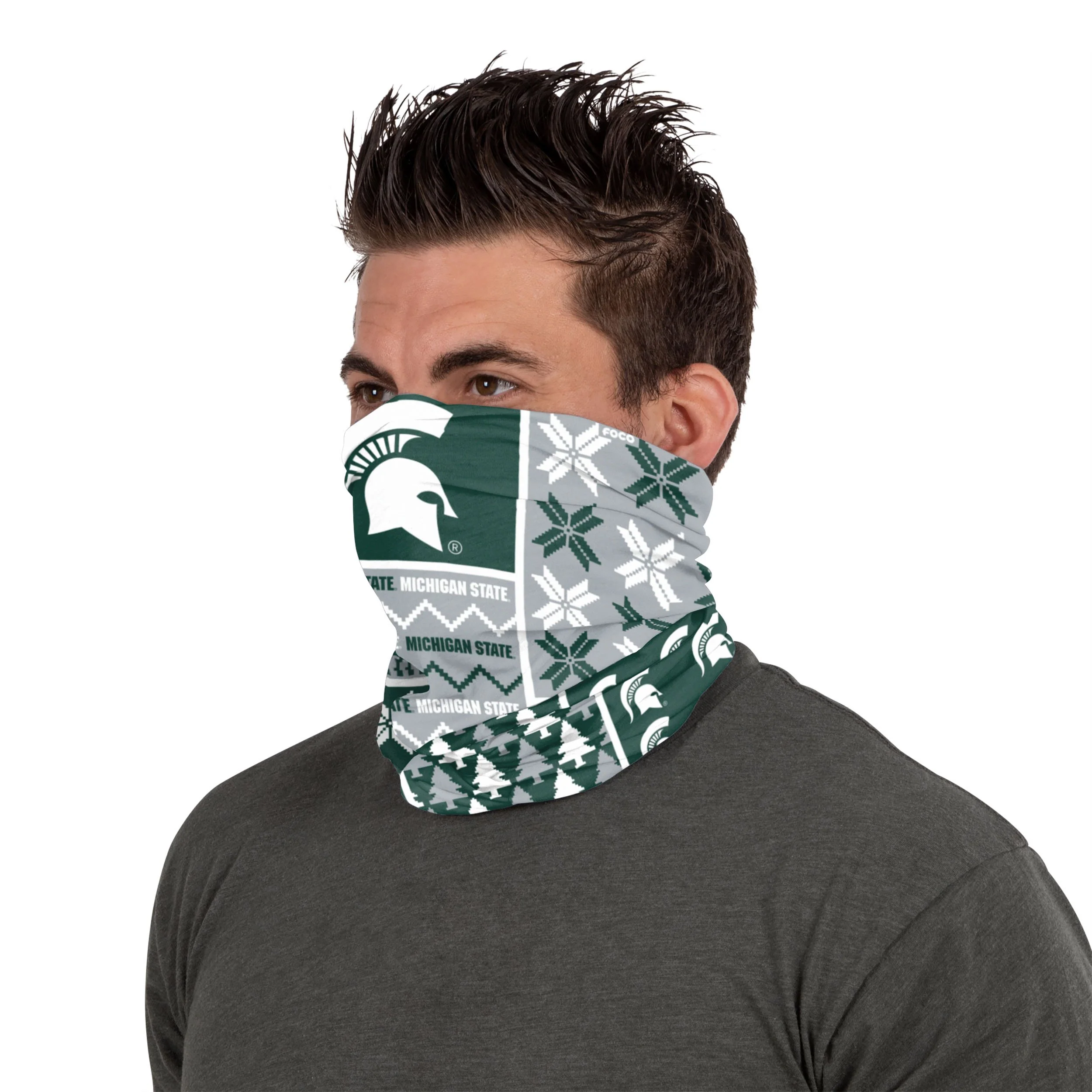 Michigan State Spartans NCAA Busy Block Gaiter Scarf - Image 4