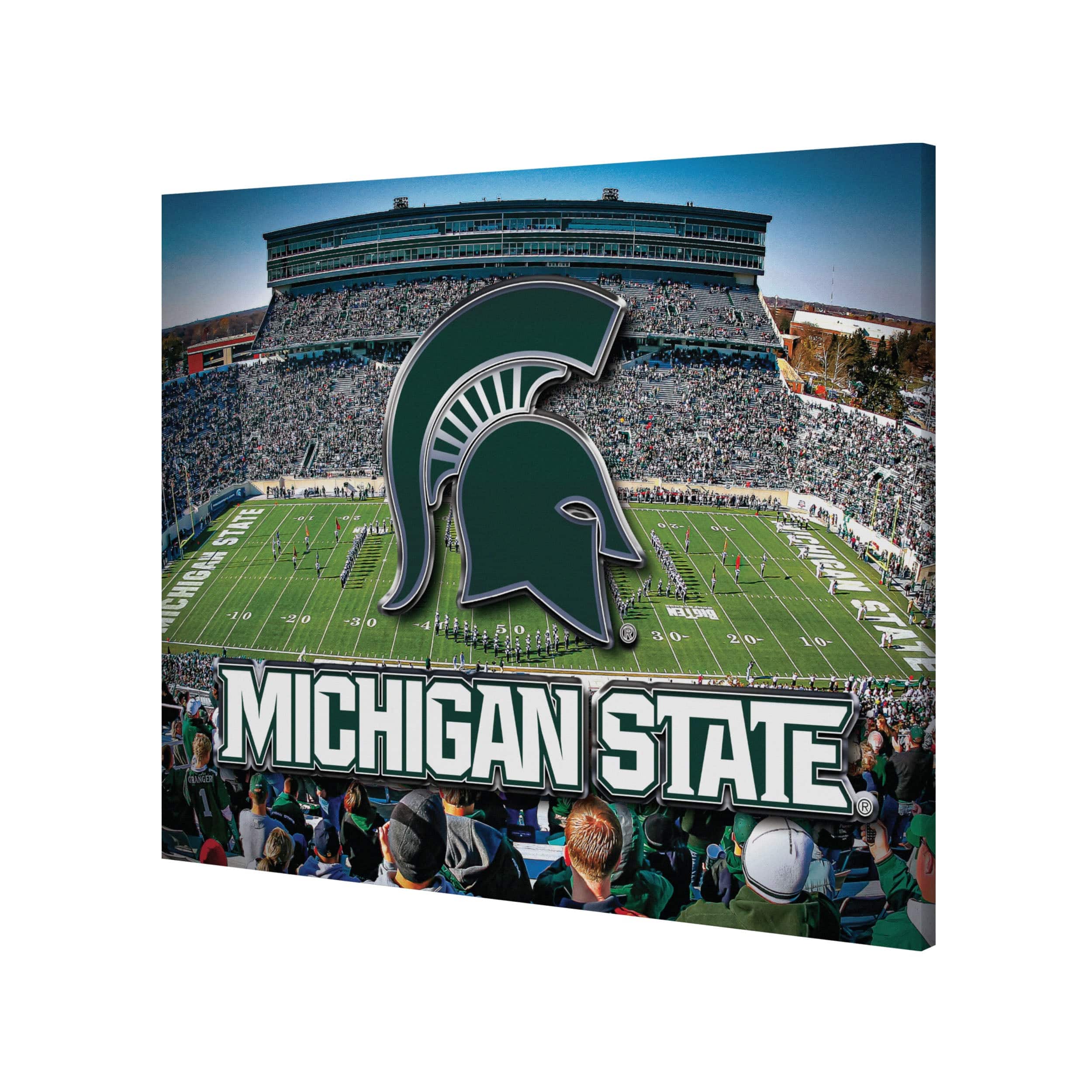 Michigan State Spartans NCAA Canvas Wall Sign - Image 2