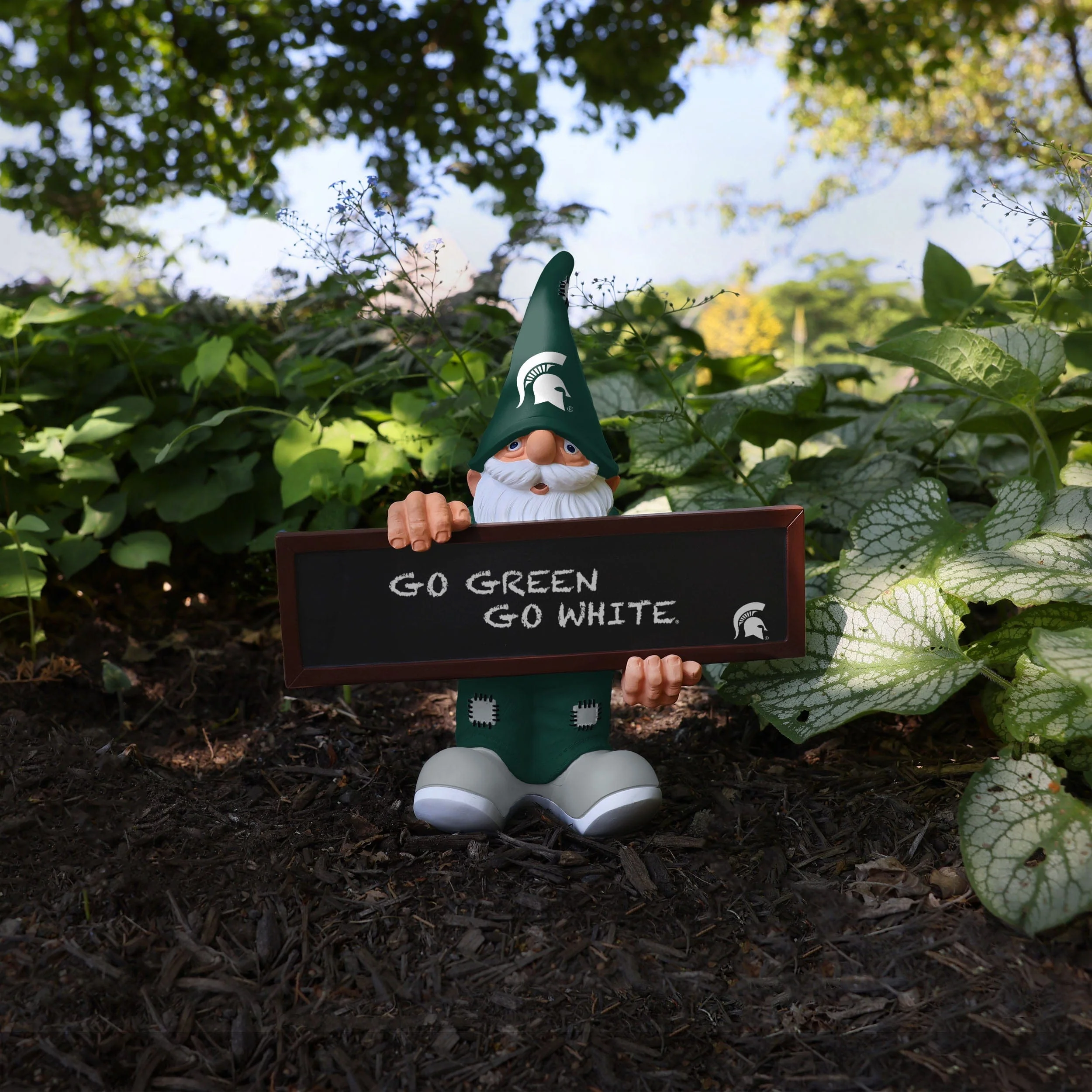 Michigan State Spartans NCAA Chalkboard Sign Gnome - Image 5