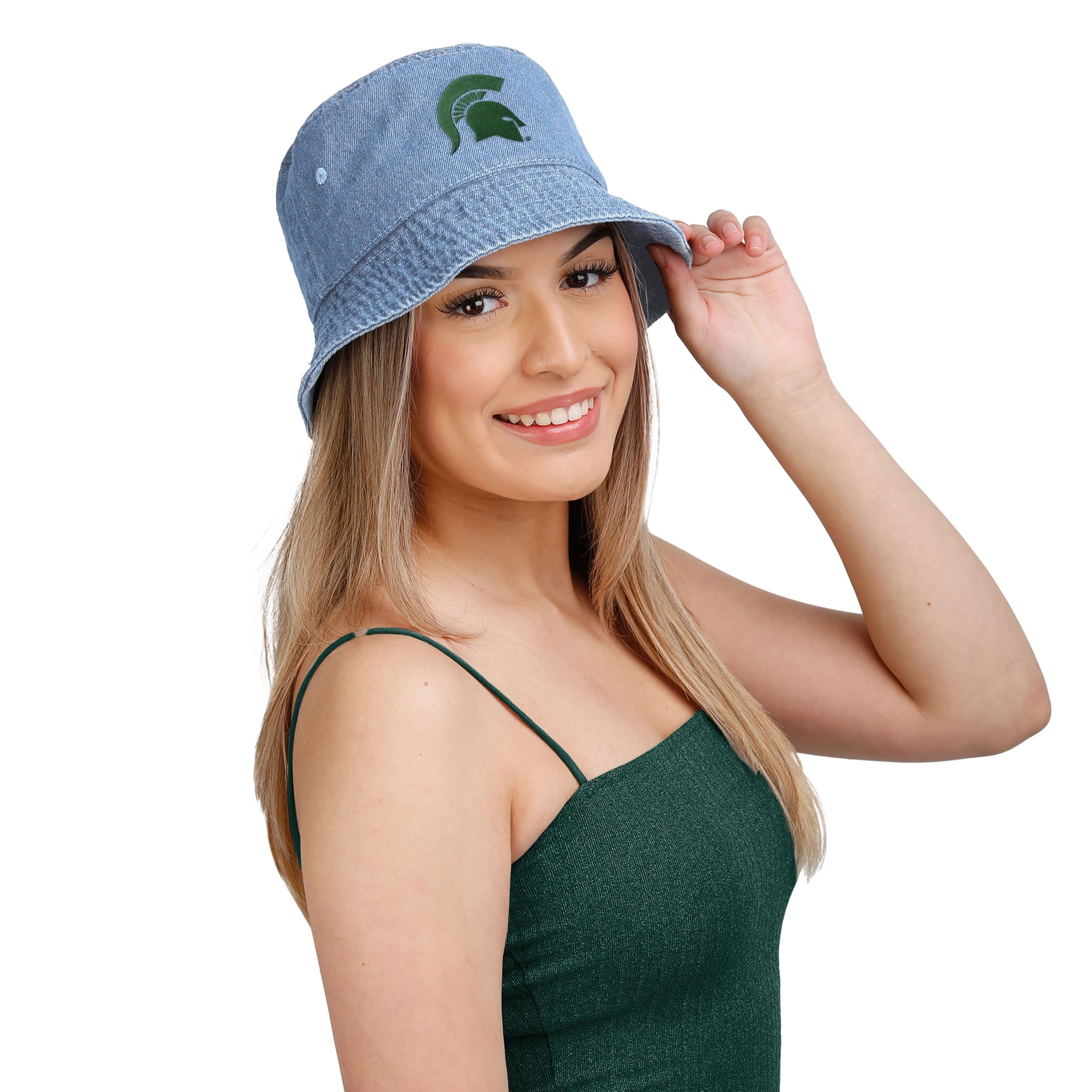 Michigan State Spartans NCAA Denim Bucket Hat - Image 2