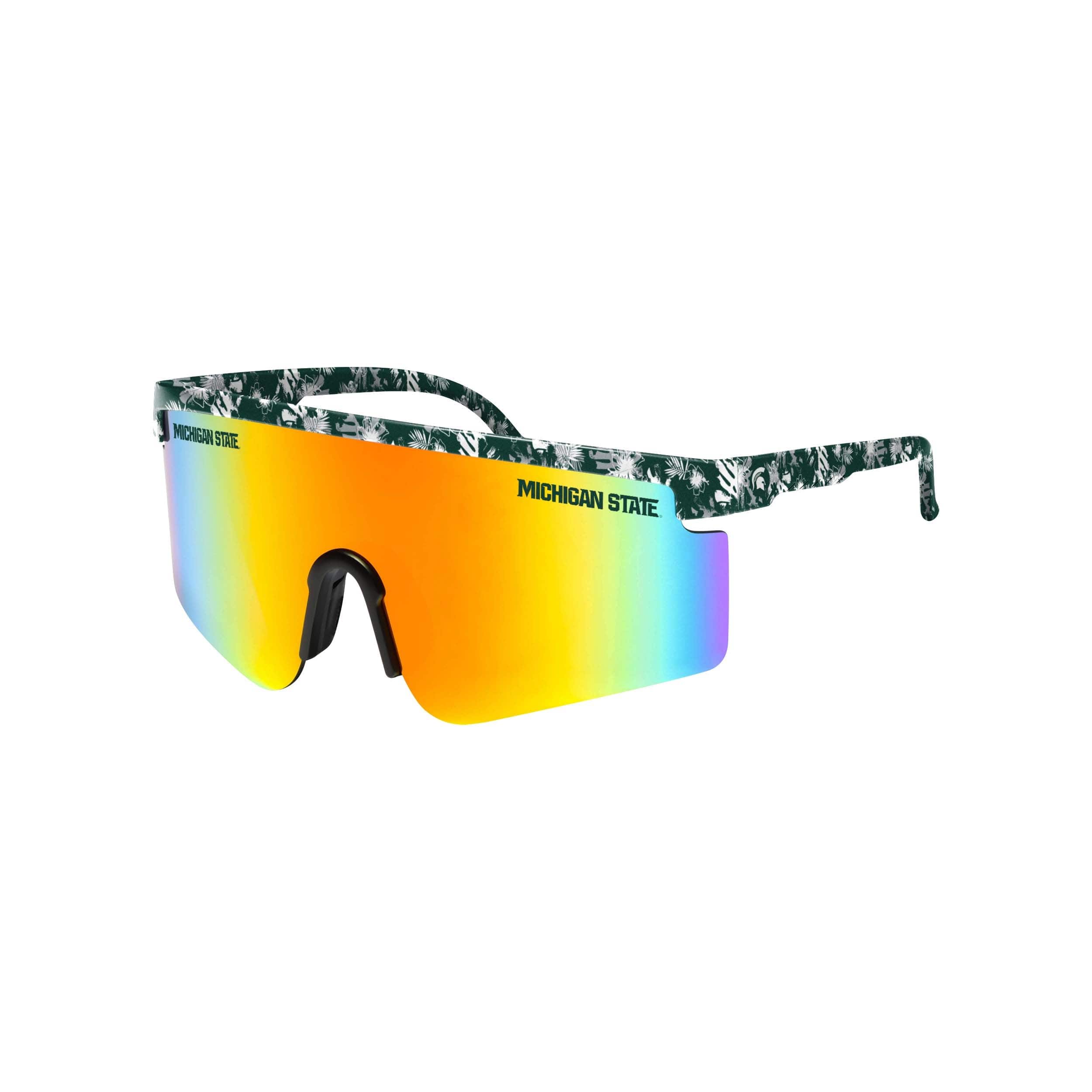 Michigan State Spartans NCAA Floral Large Frame Sunglasses